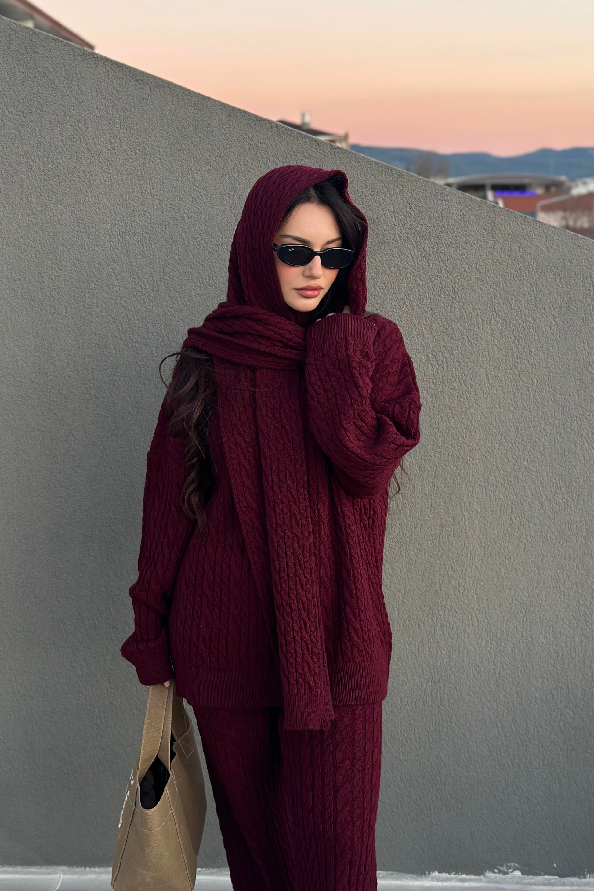 Premium Atkılı Takım Bordo