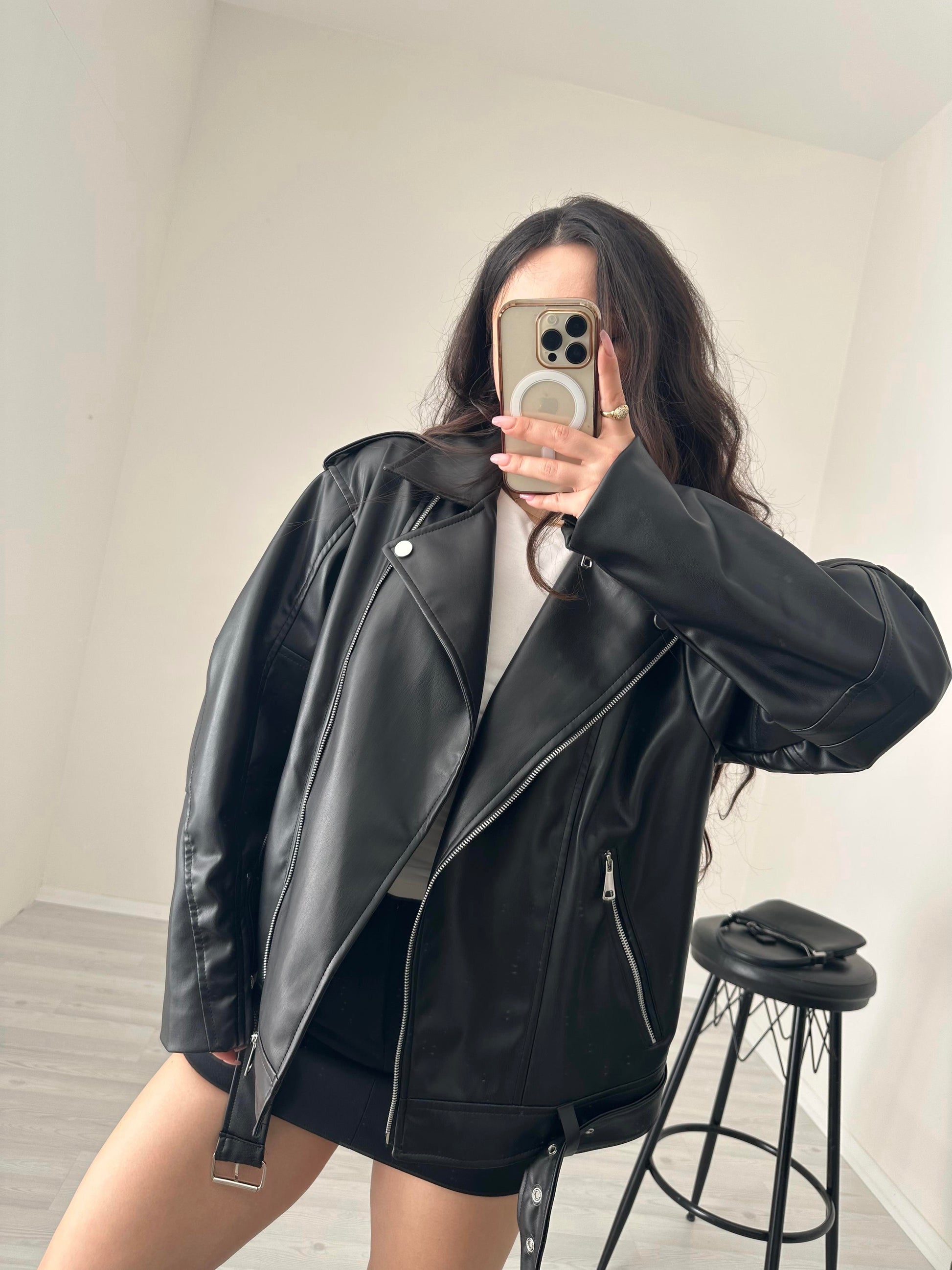 Premium Biker Deri Mont