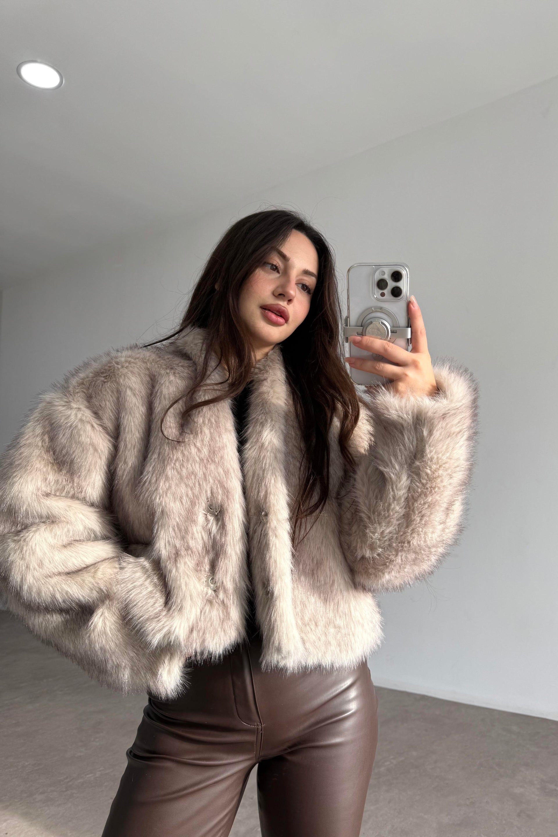 Premium Dik Yakalı Rufus Kürk