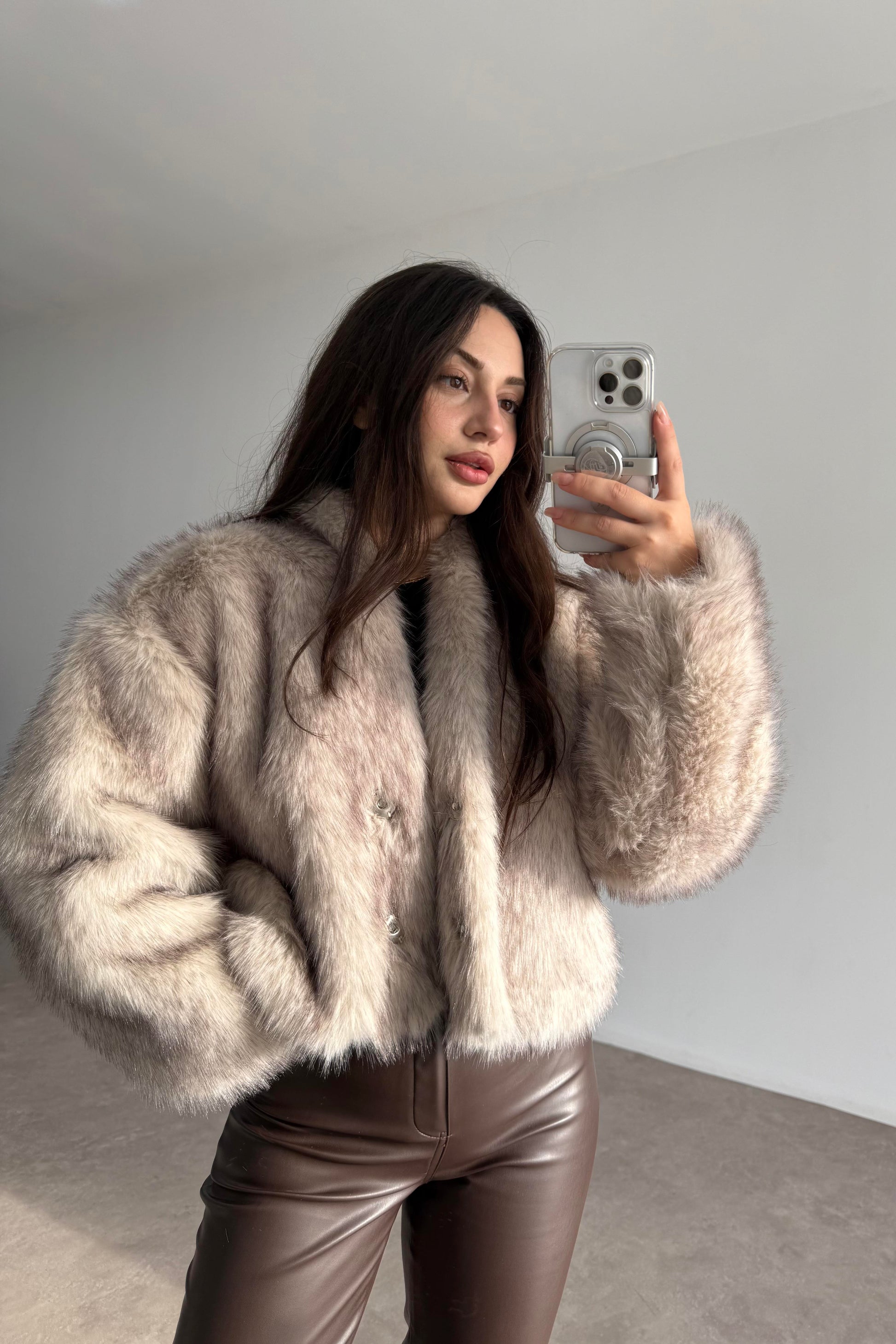 Premium Dik Yakalı Rufus Kürk