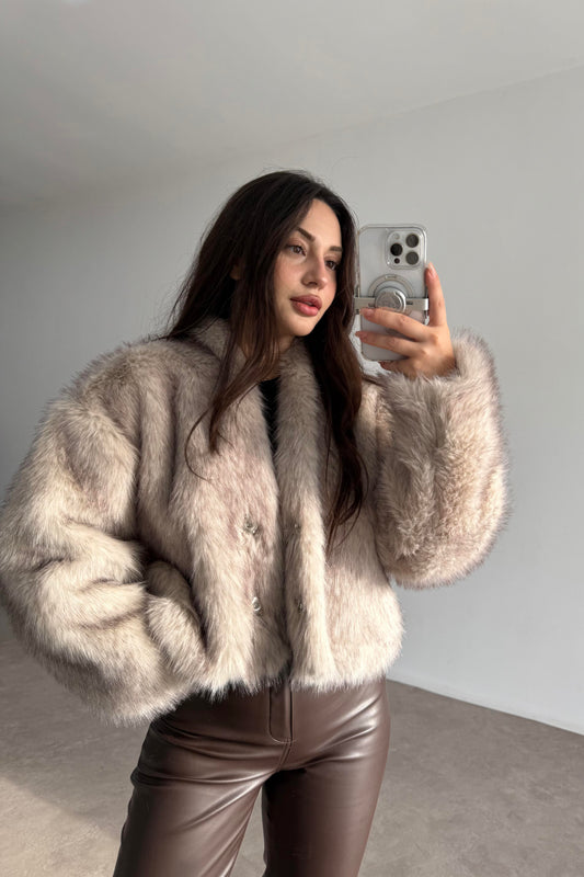 Premium Dik Yakalı Rufus Kürk