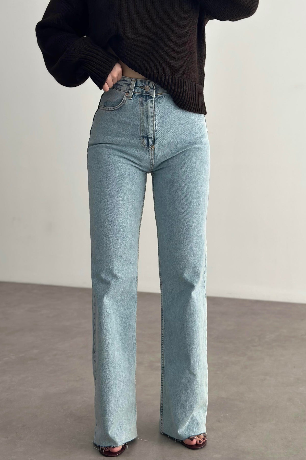 Premium Fit 90's Blue Straigtleg Jean