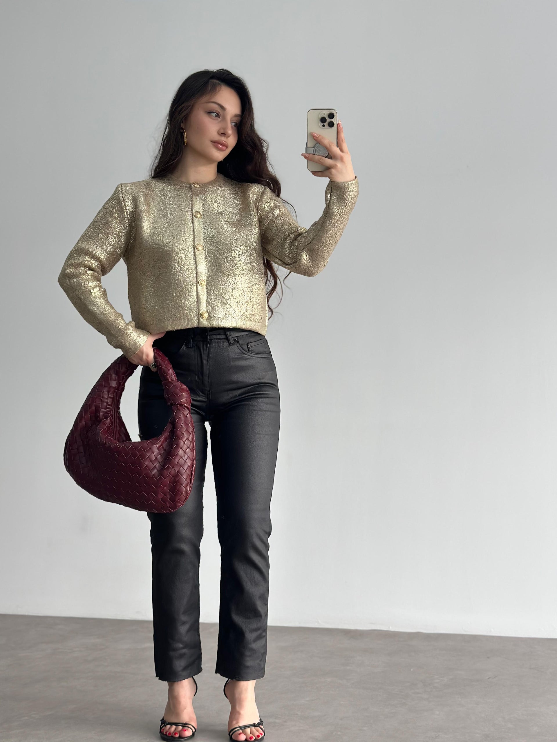 Premium Gold Kalın Hırka