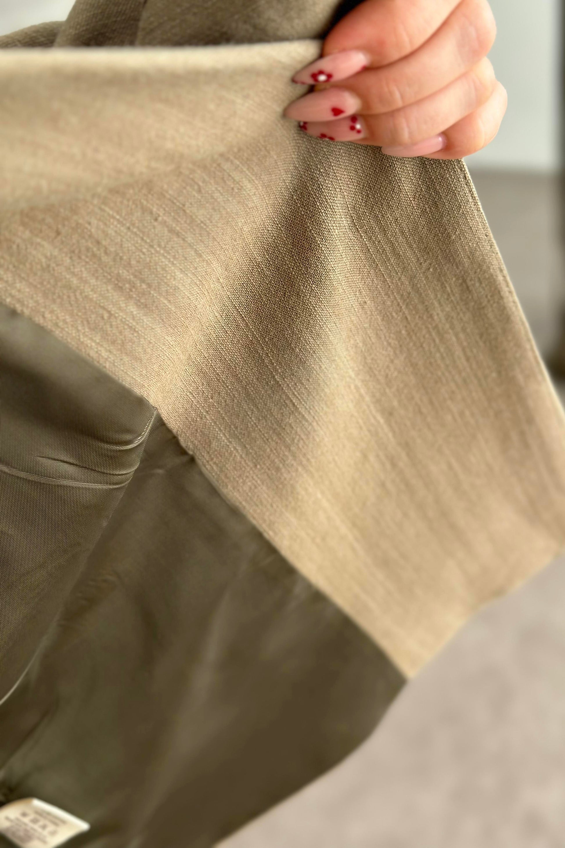 Premium Kruvaze Bağlama Detaylı Ceket Pantolon Takım Olive