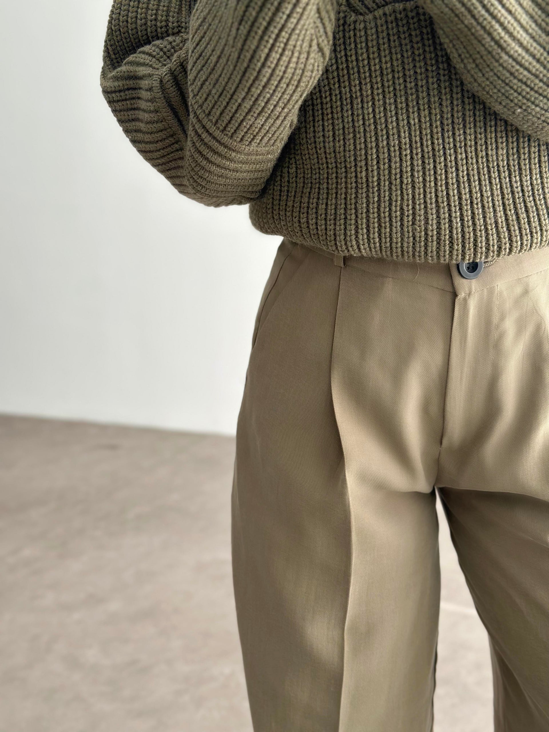 Premium Tensel Dökümlü Çağla Pantolon