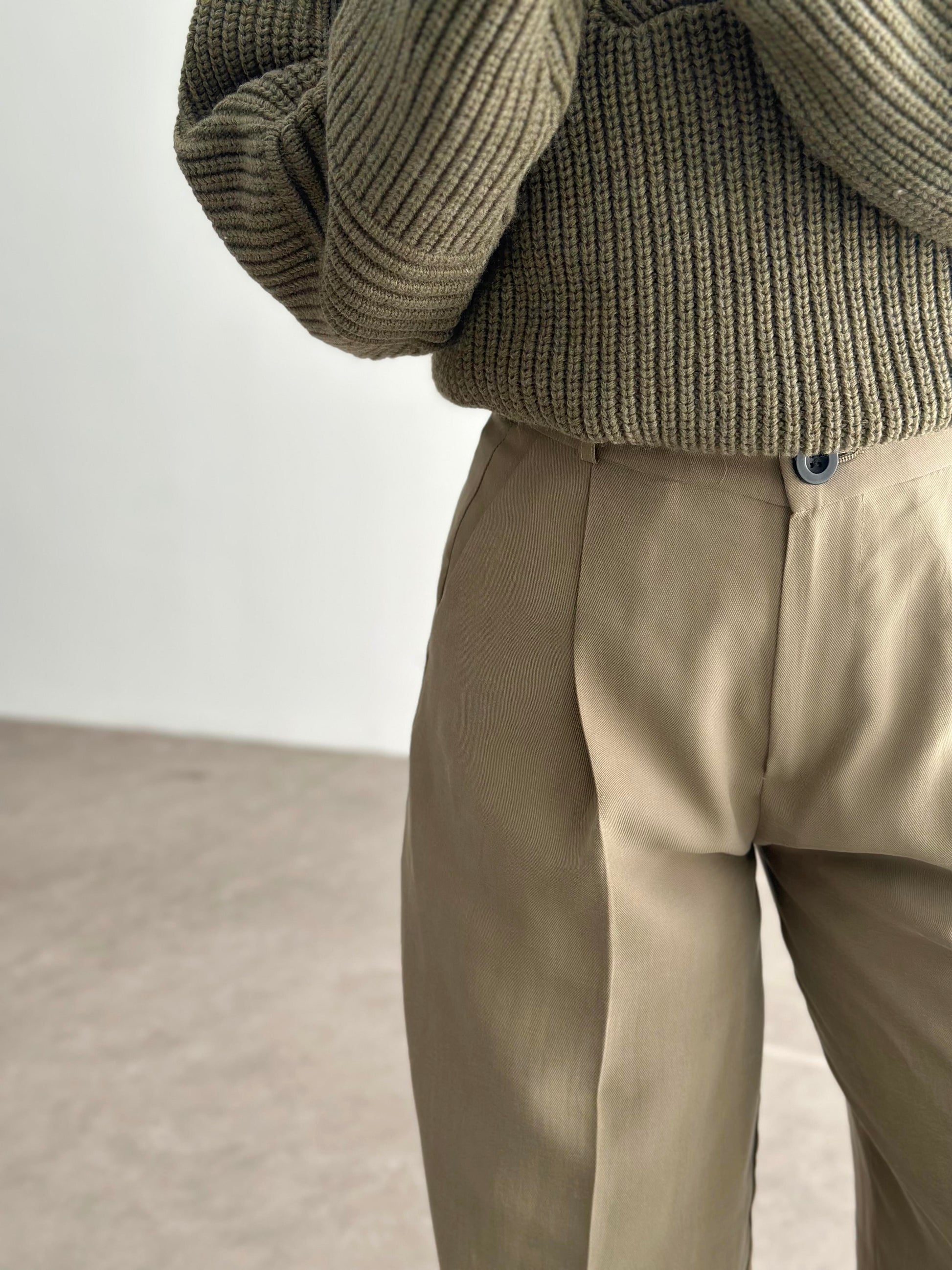 Premium Tensel Dökümlü Çağla Pantolon