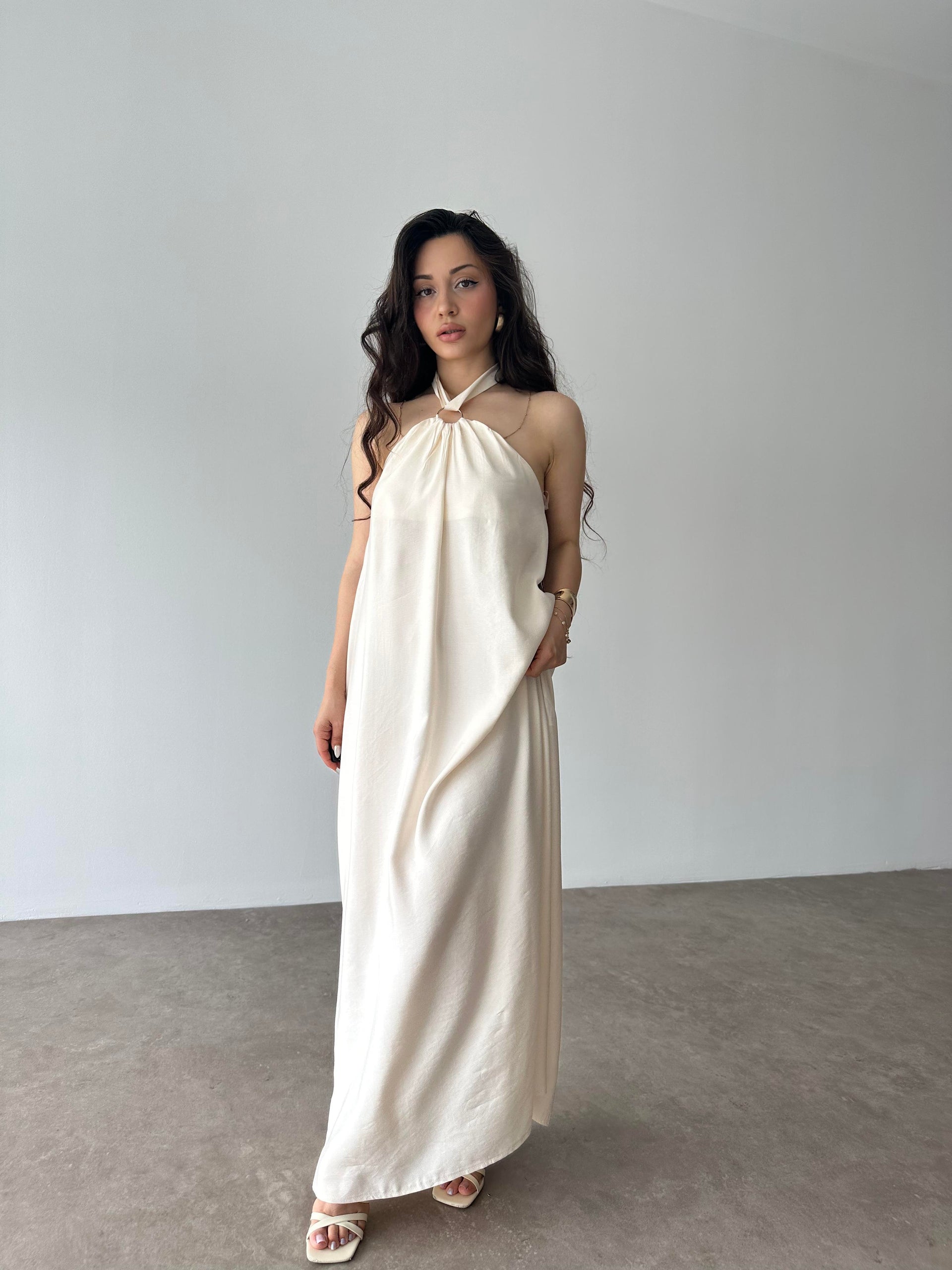 Roma Halka Detaylı Elbise