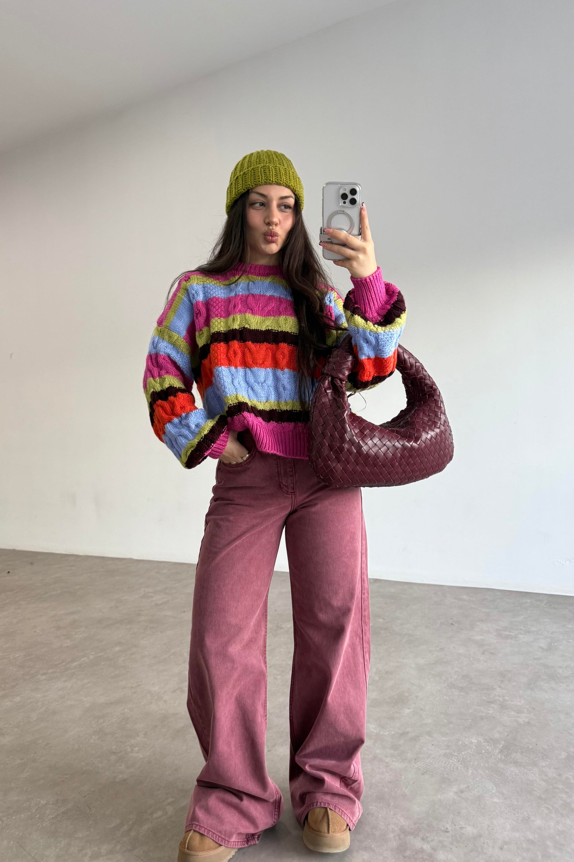 Rv Orijinal Marka Cherry Wide Leg Jean