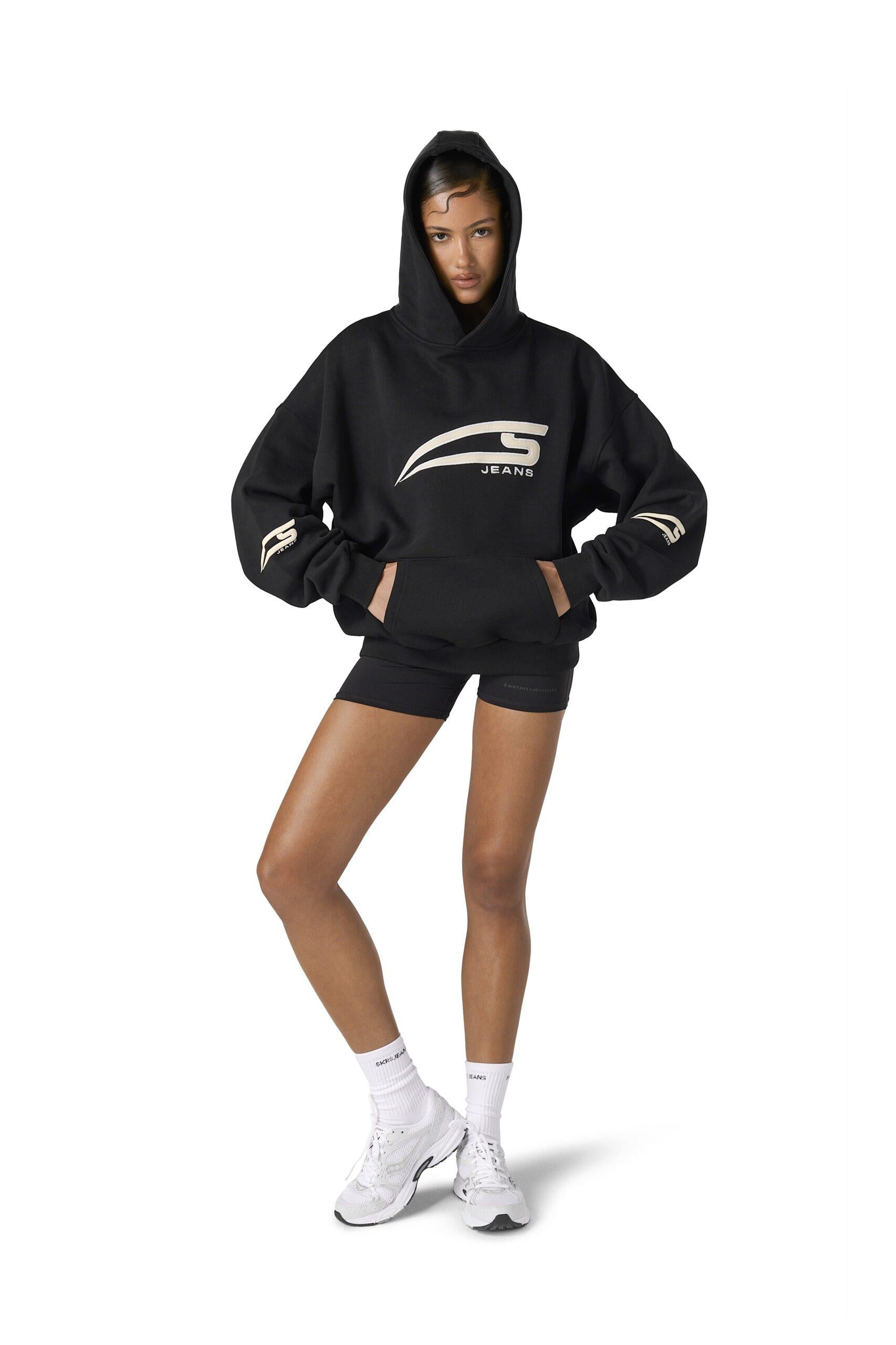 Skrs Logolu Siyah Sweatshirt