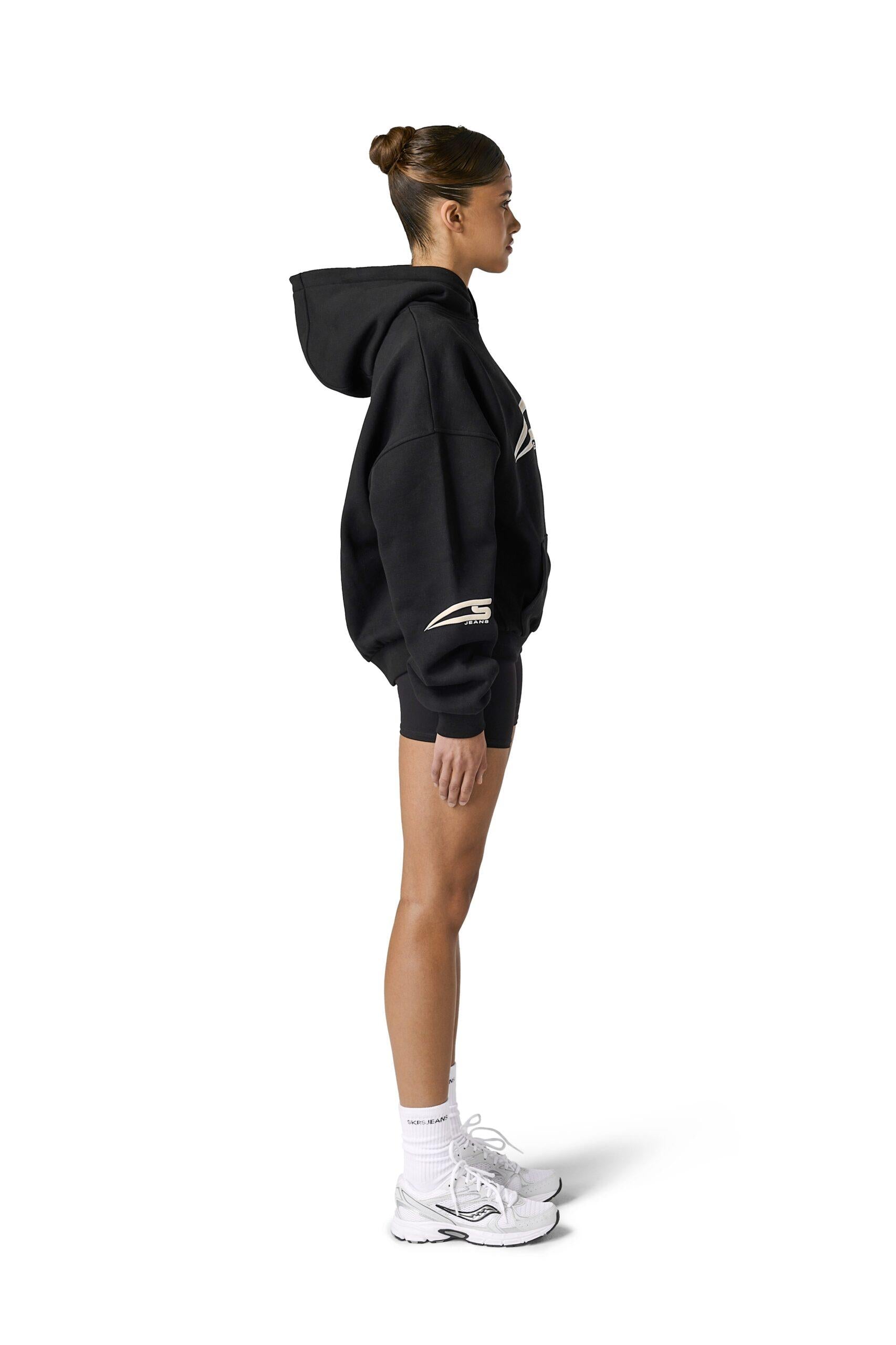 Skrs Logolu Siyah Sweatshirt