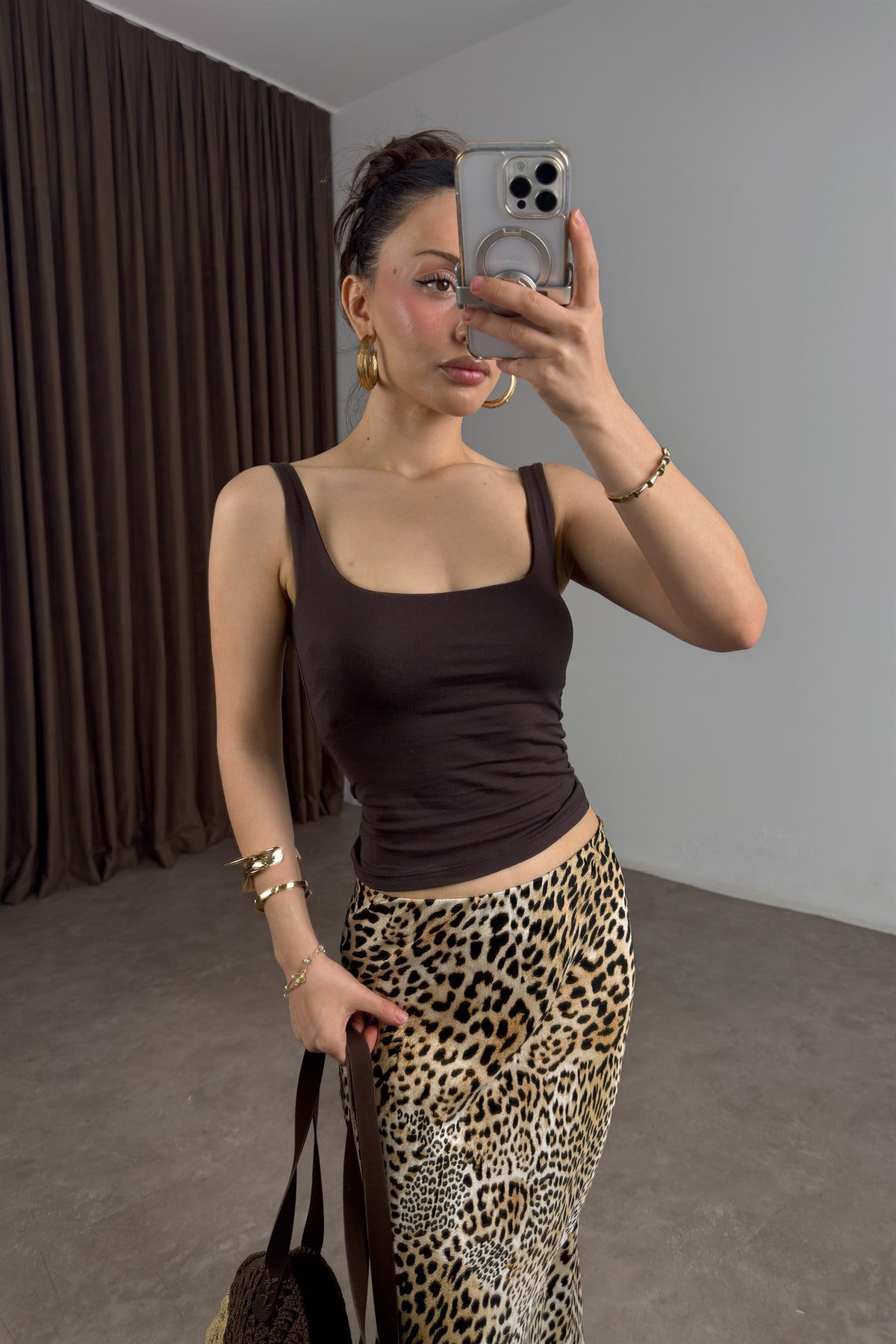 Strteen  Askılı Kahve Body