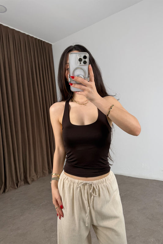 Strteen Boyundan Askılı Kahve Body