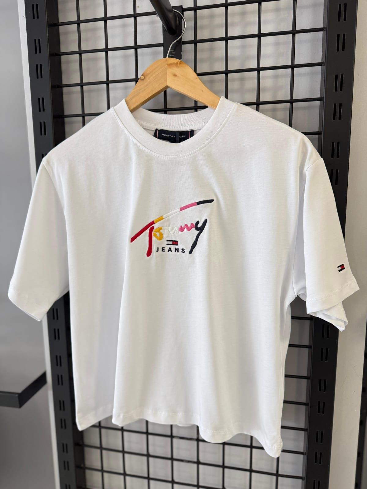 TH Renkli Nakışlı T-shirt