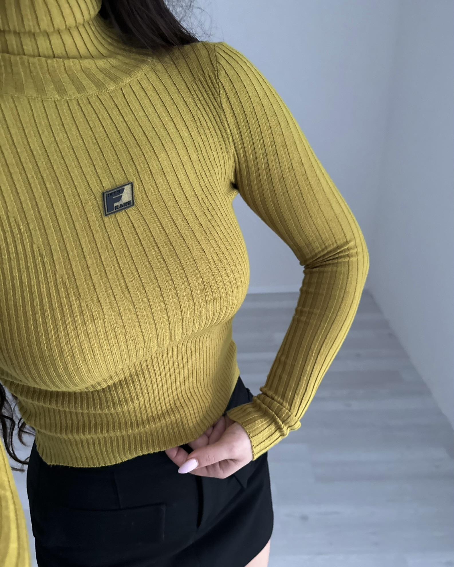 Urban Outfitters Yağ Yeşili Dik Yaka Bluz