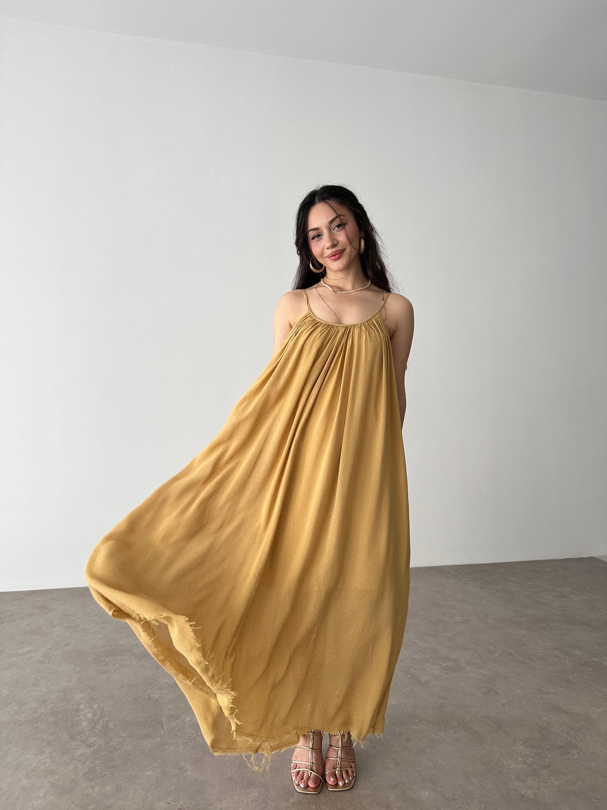 Valeria Premium Hardal Elbise