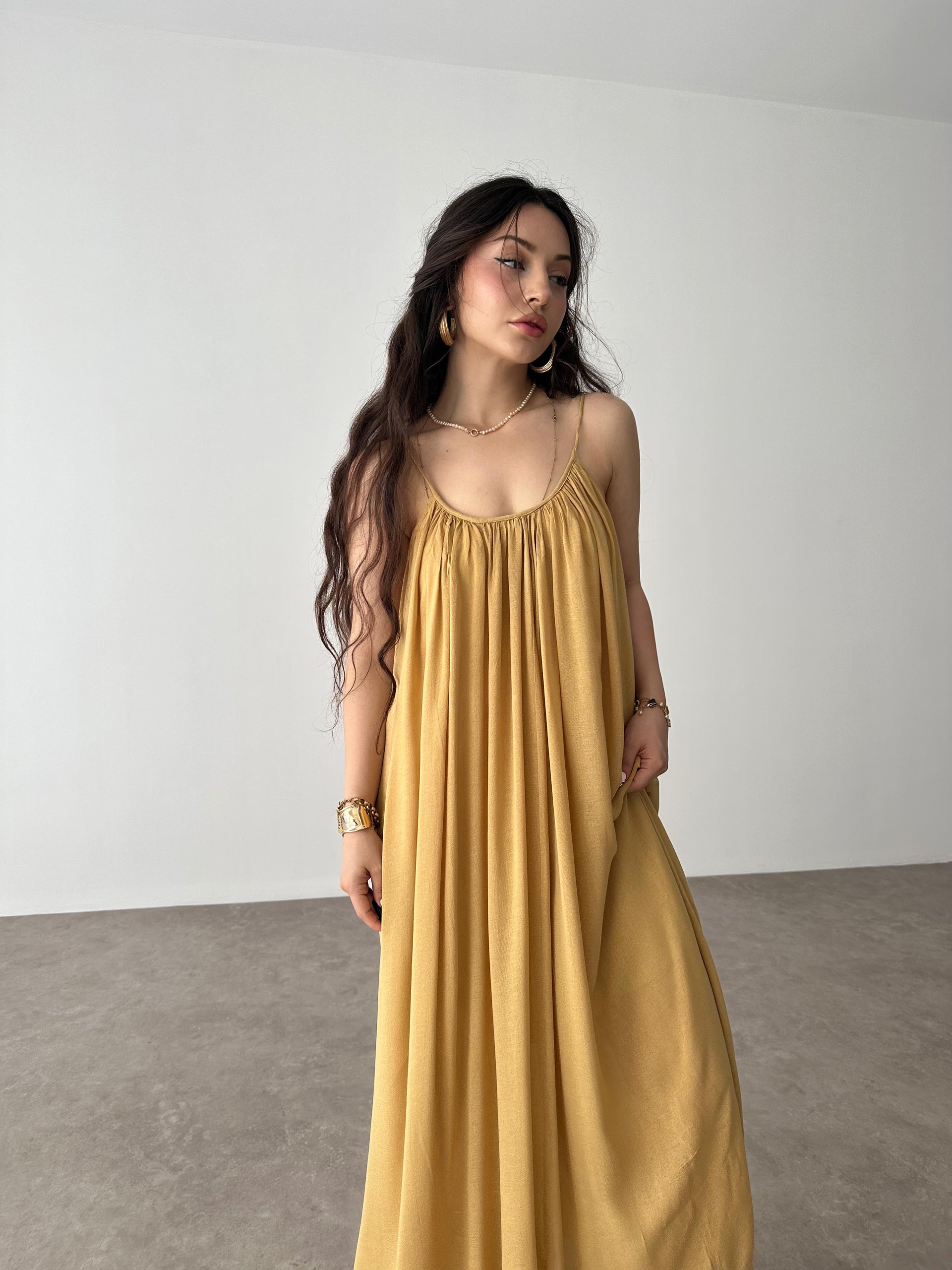Valeria Premium Hardal Elbise