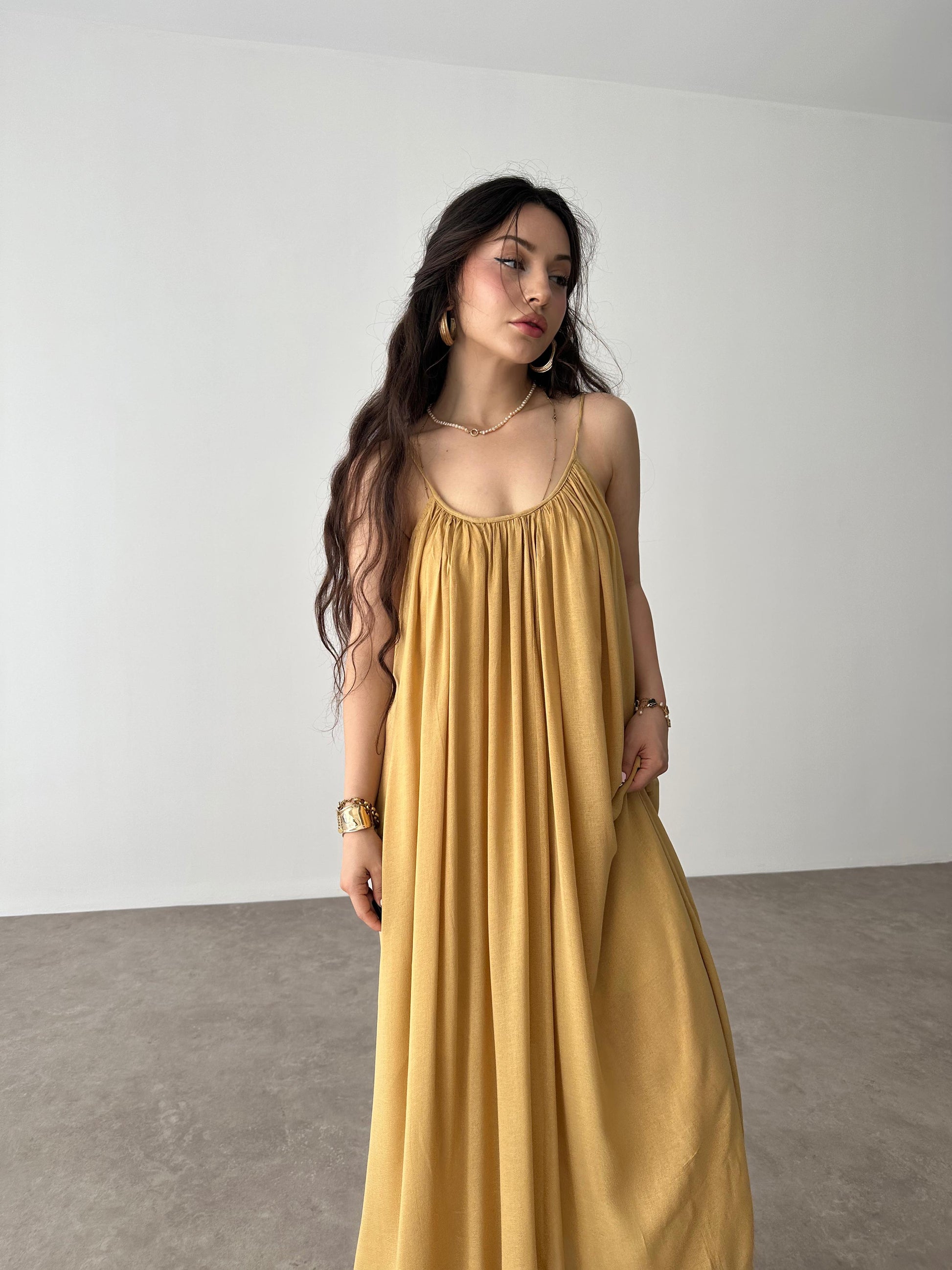 Valeria Premium Hardal Elbise