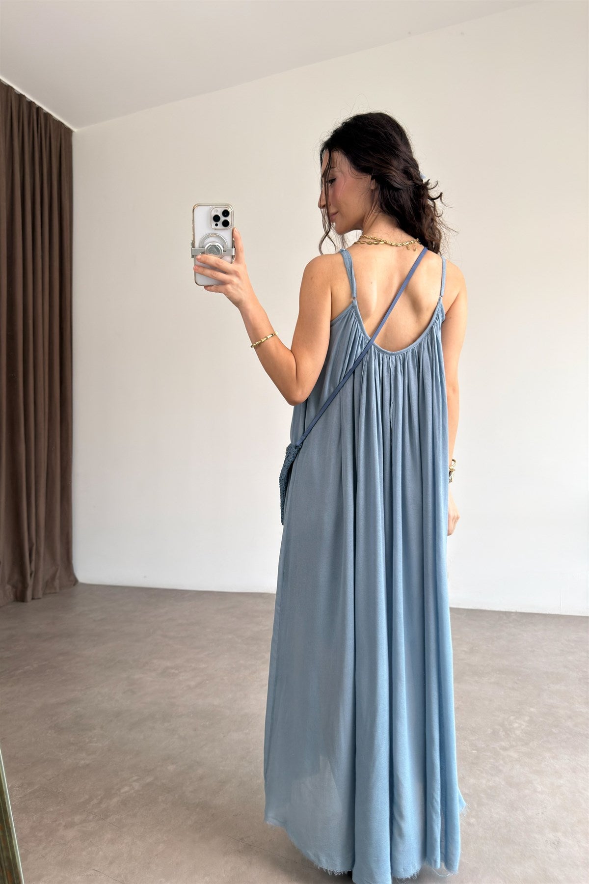 Valeria Premium İndigo Elbise