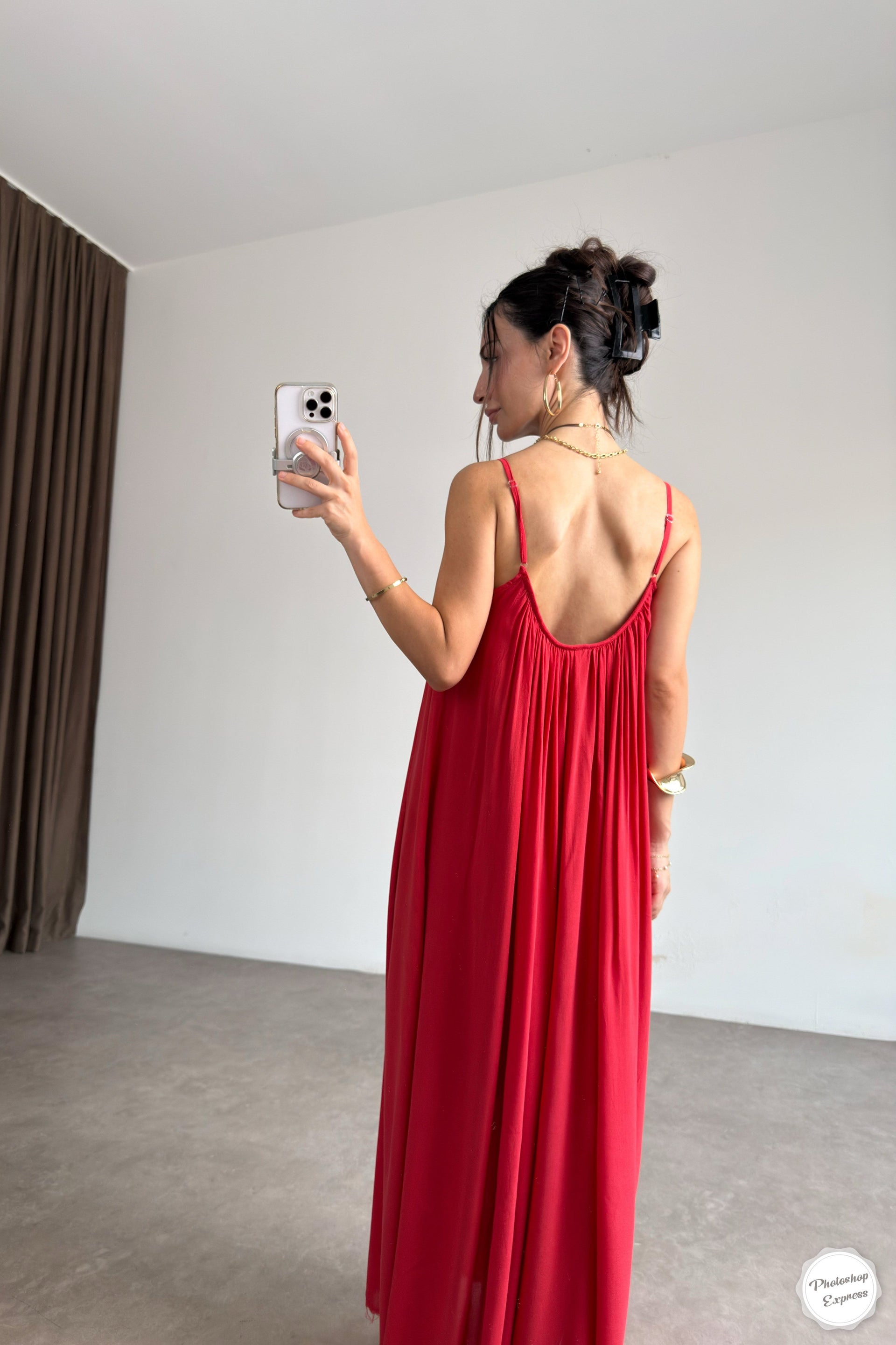 Valeria Premiumm Kırmızı Elbise