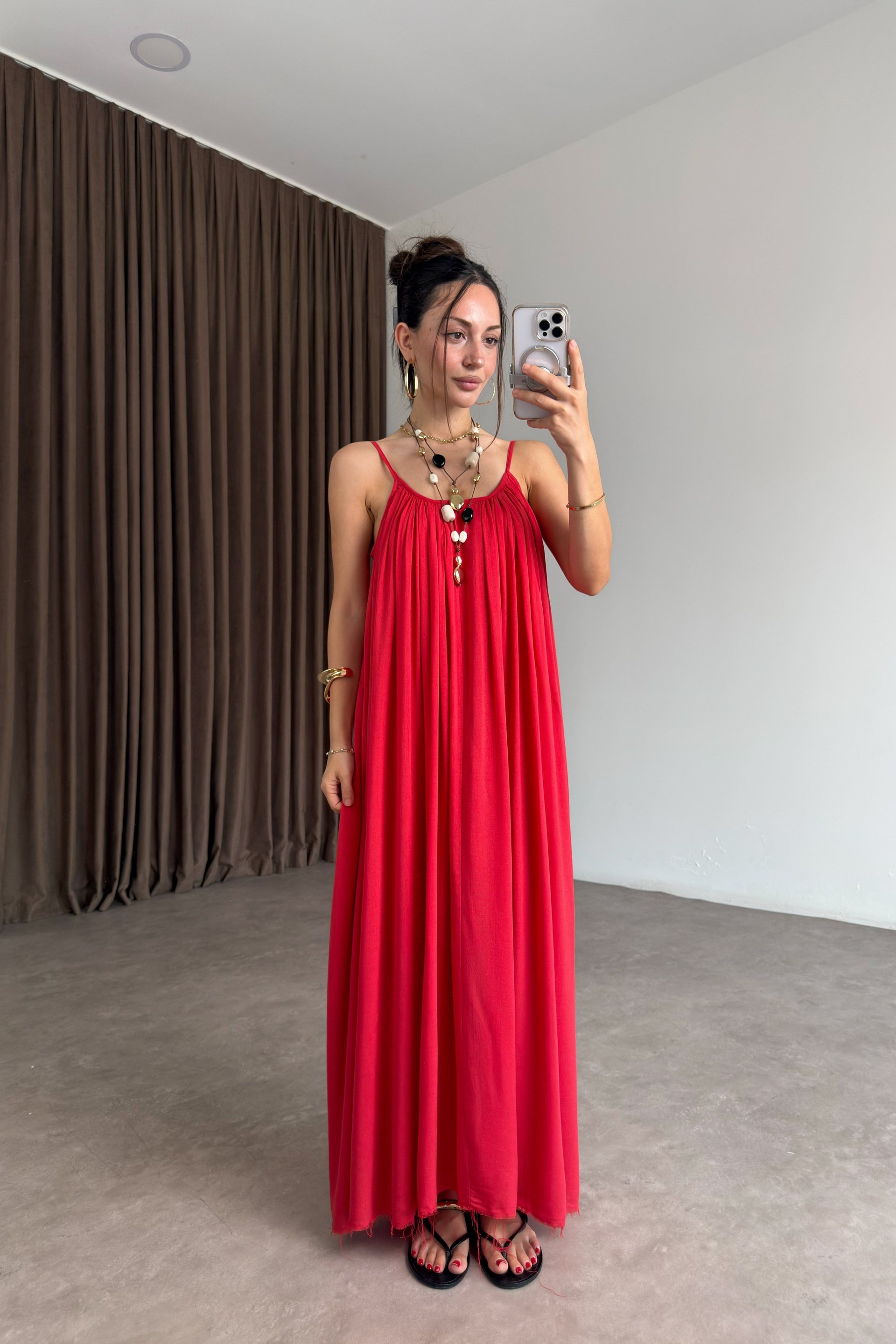 Valeria Premiumm Kırmızı Elbise