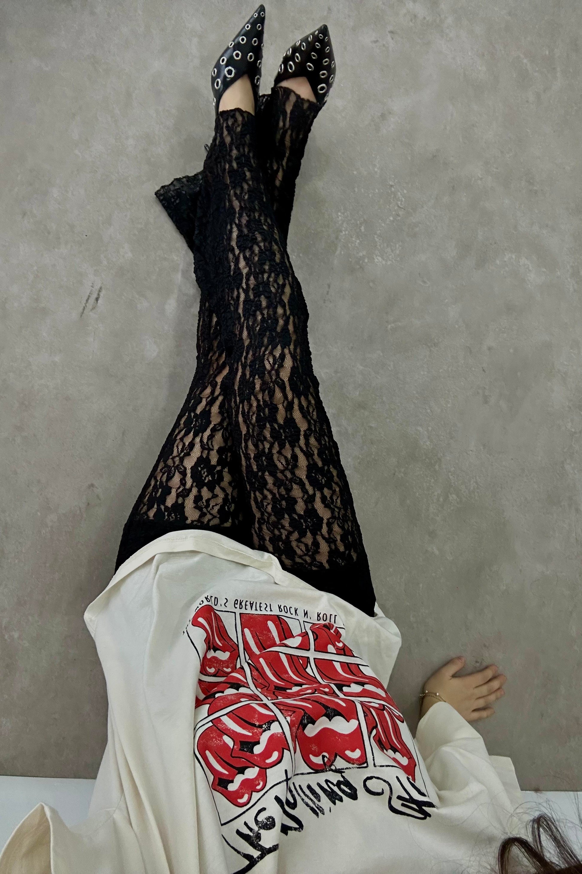 Vitta Siyah Dantel Pantolon