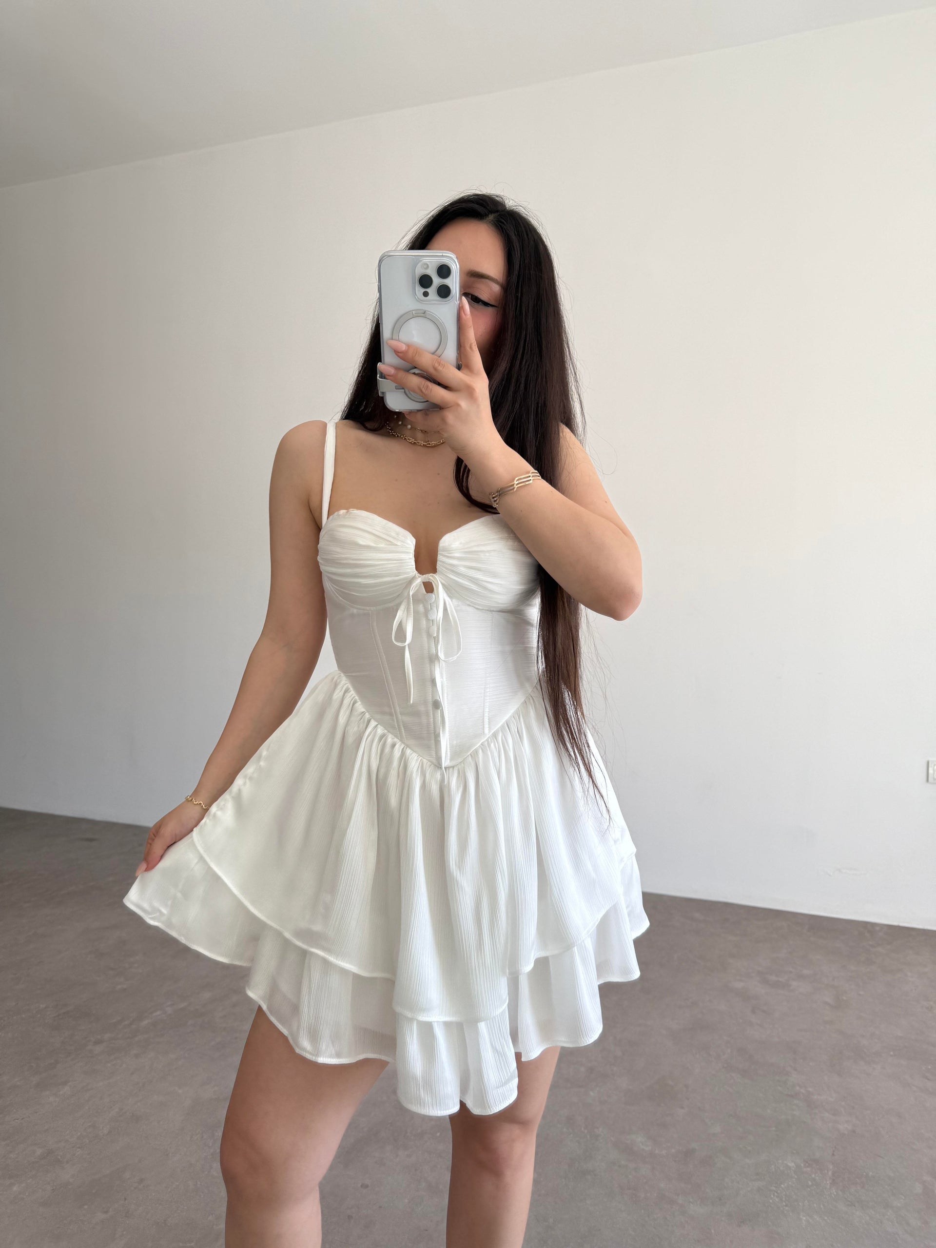 Winx Premium Beyaz Elbise