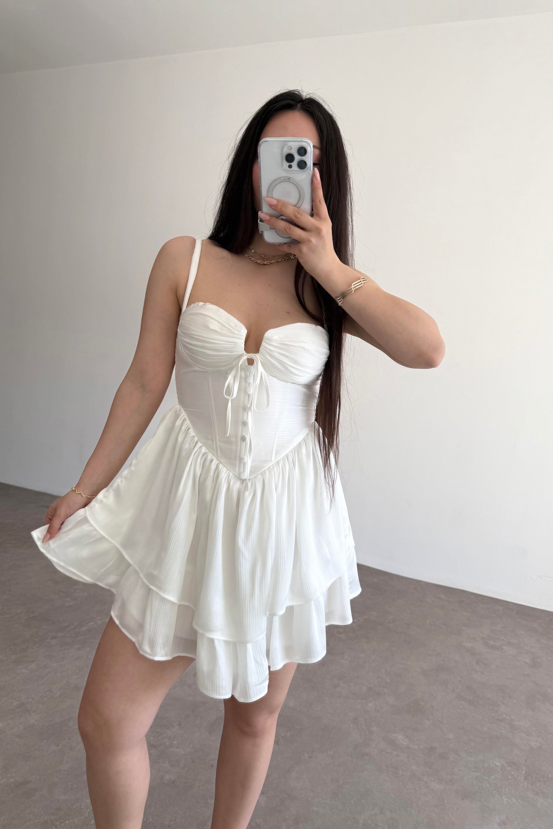 Winx Premium Beyaz Elbise