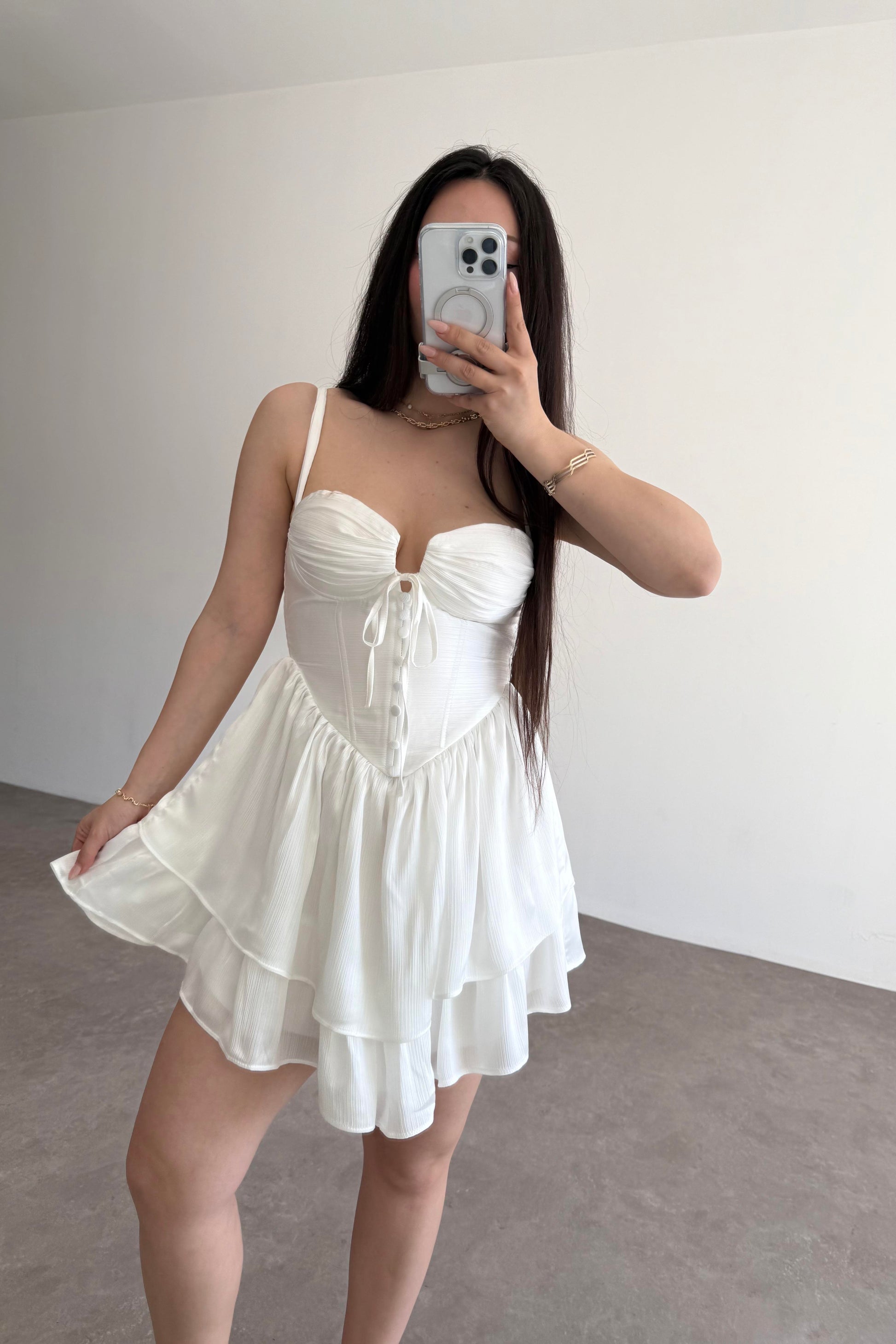 Winx Premium Beyaz Elbise