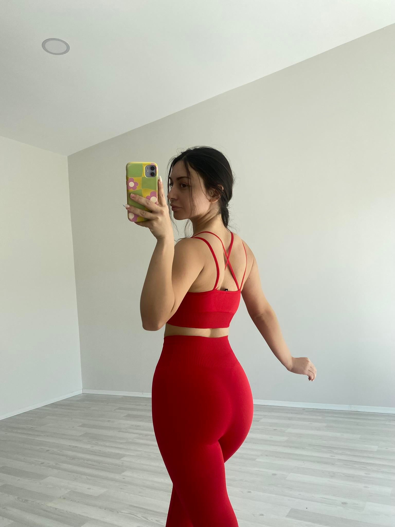 Women's Best Orijinal Spor Tayt (kırmızı)
