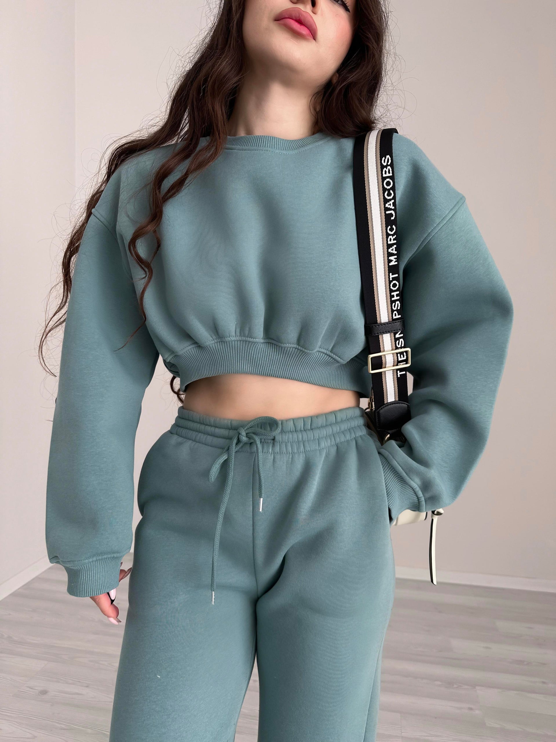 ZR Orijinal Crop Mint Eşofman Takımı