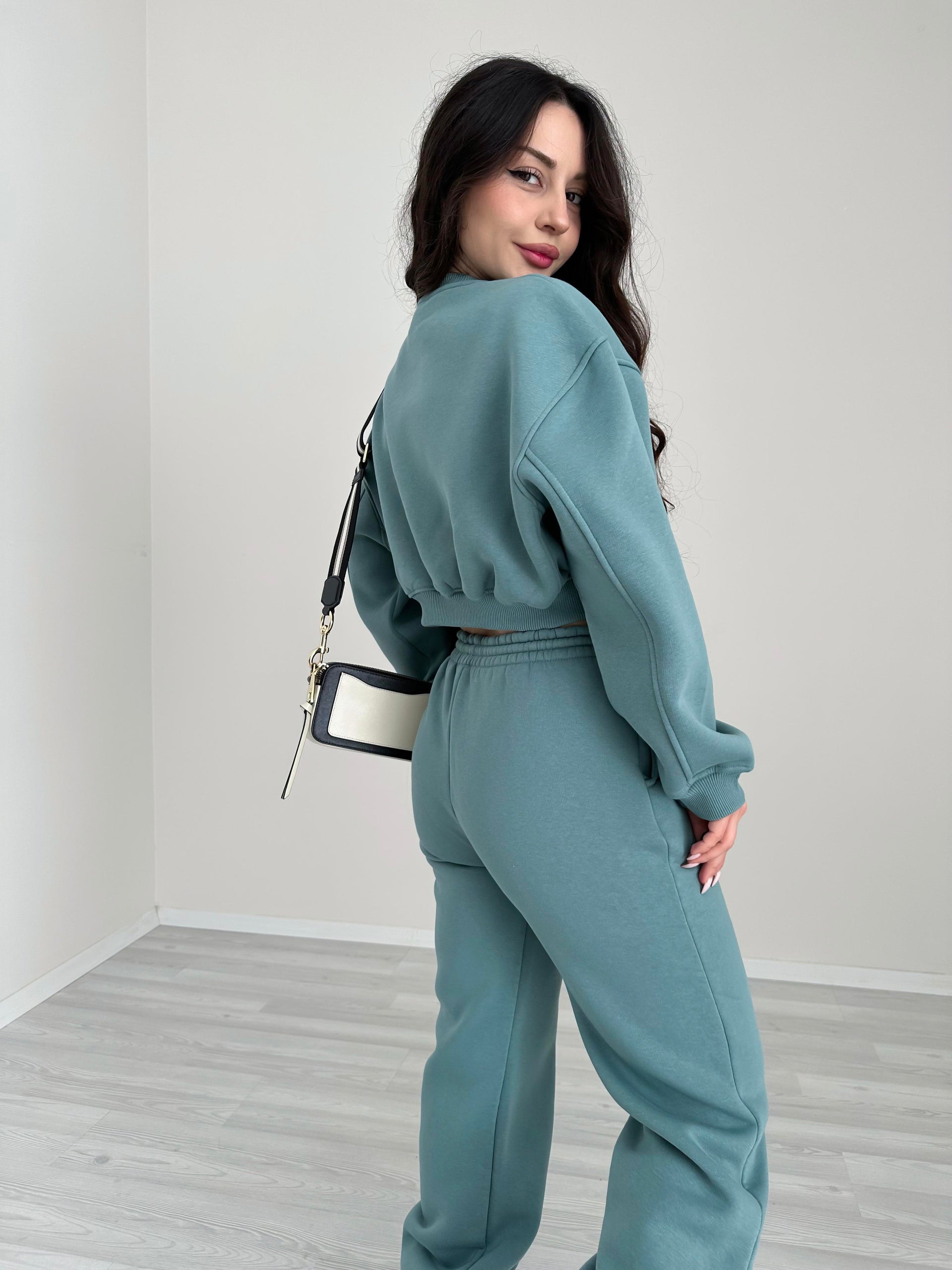 ZR Orijinal Crop Mint Eşofman Takımı
