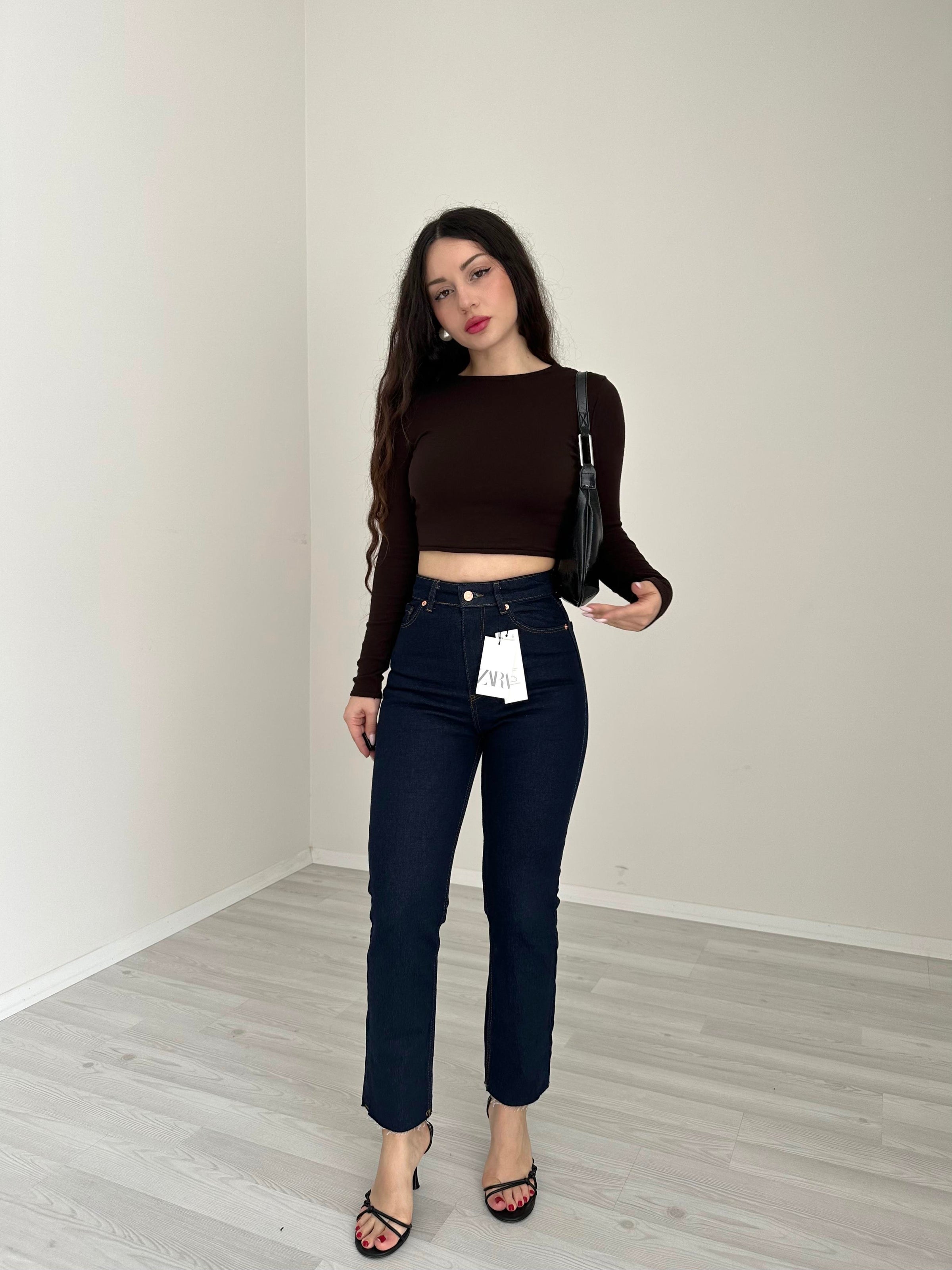 ZR Orijinal Koyu Lacivert Boyfit Jean