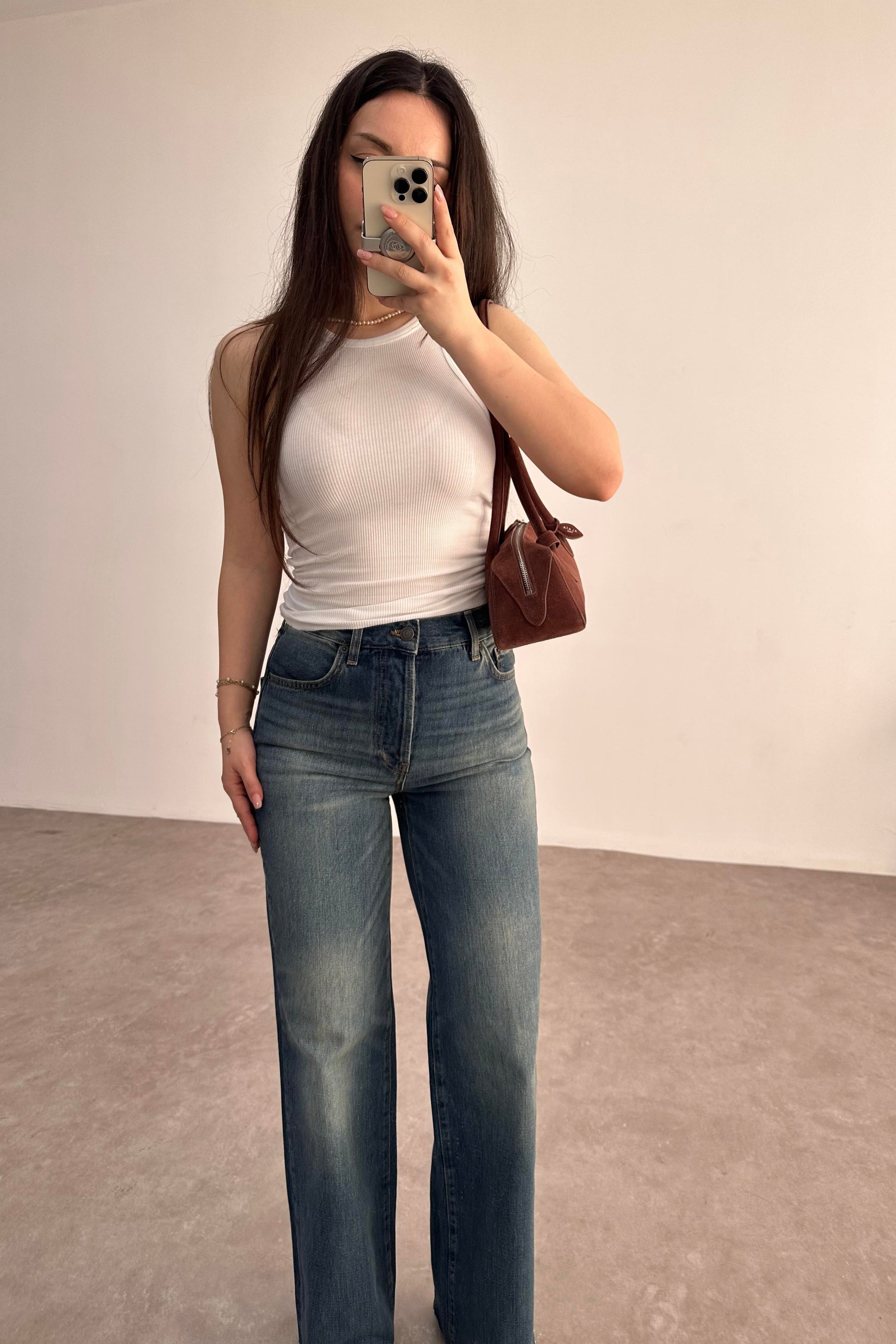 ZR Orijinal Yüksek Belli Bondi Straightleg Jean