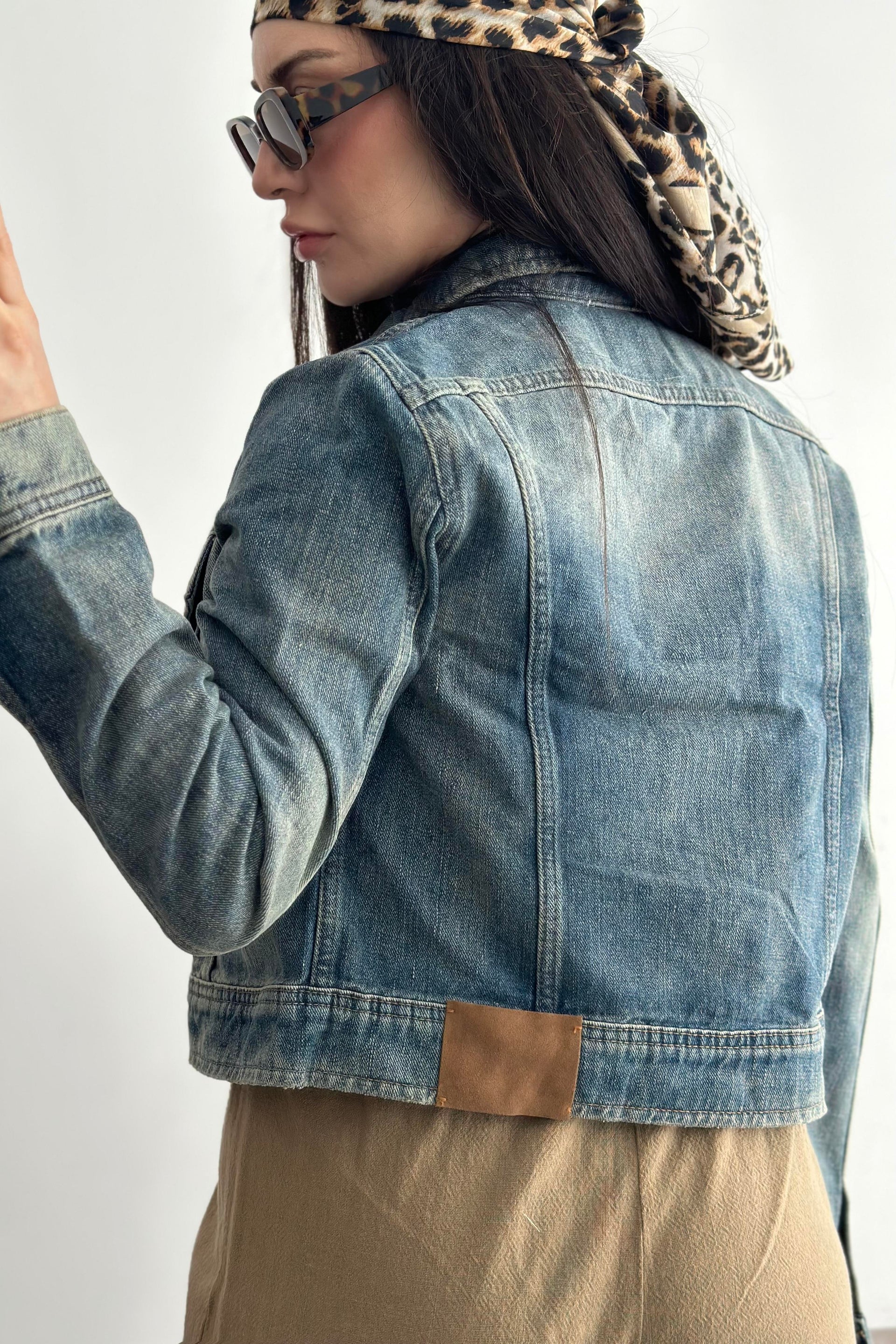 Zr Regular Kesim Vintage Denim Ceket