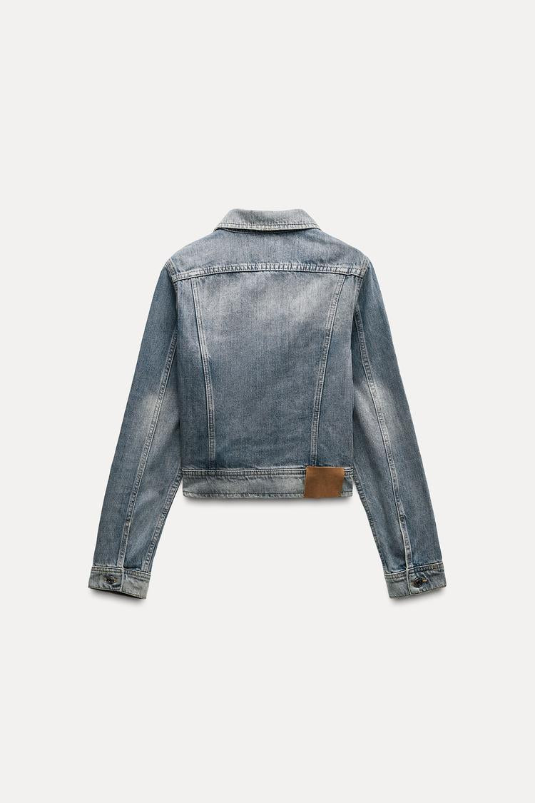 Zr Regular Kesim Vintage Denim Ceket