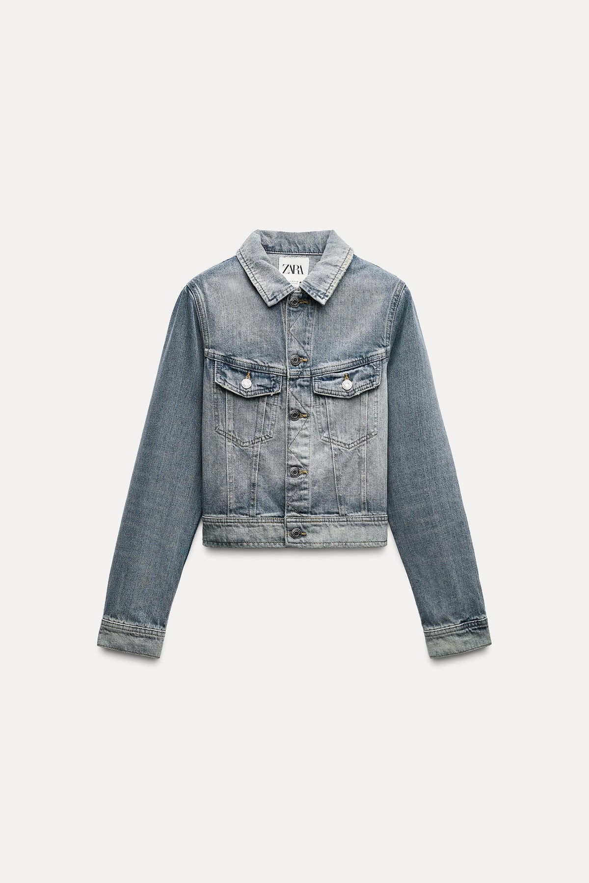 Zr Regular Kesim Vintage Denim Ceket