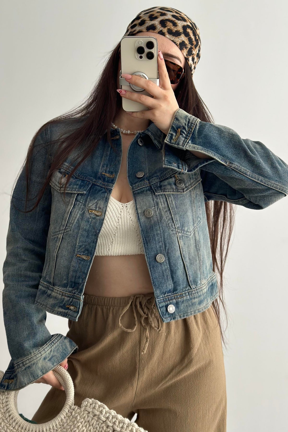 Zr Regular Kesim Vintage Denim Ceket