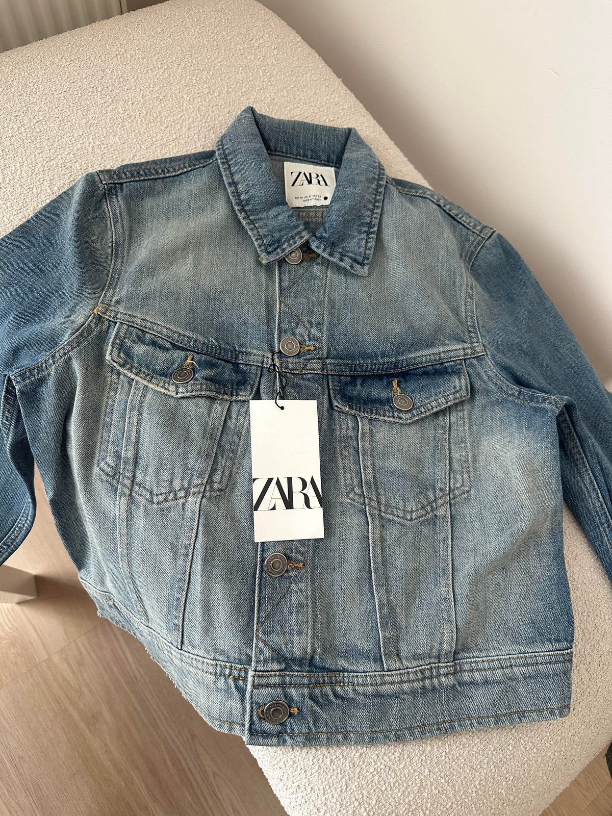 Zr Regular Kesim Vintage Denim Ceket