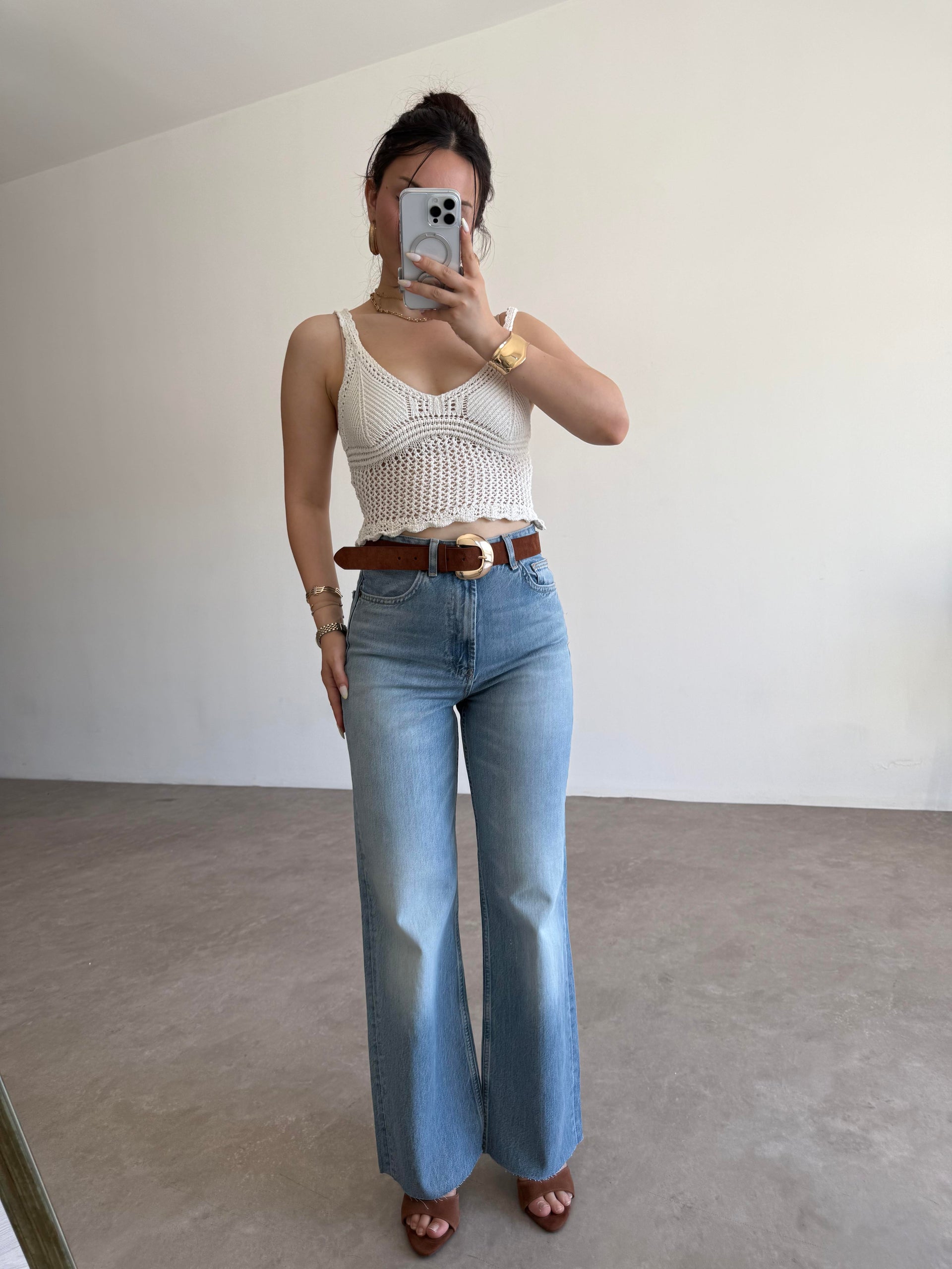 ZR Yüksek Bel Straight Fit Kesim Jean