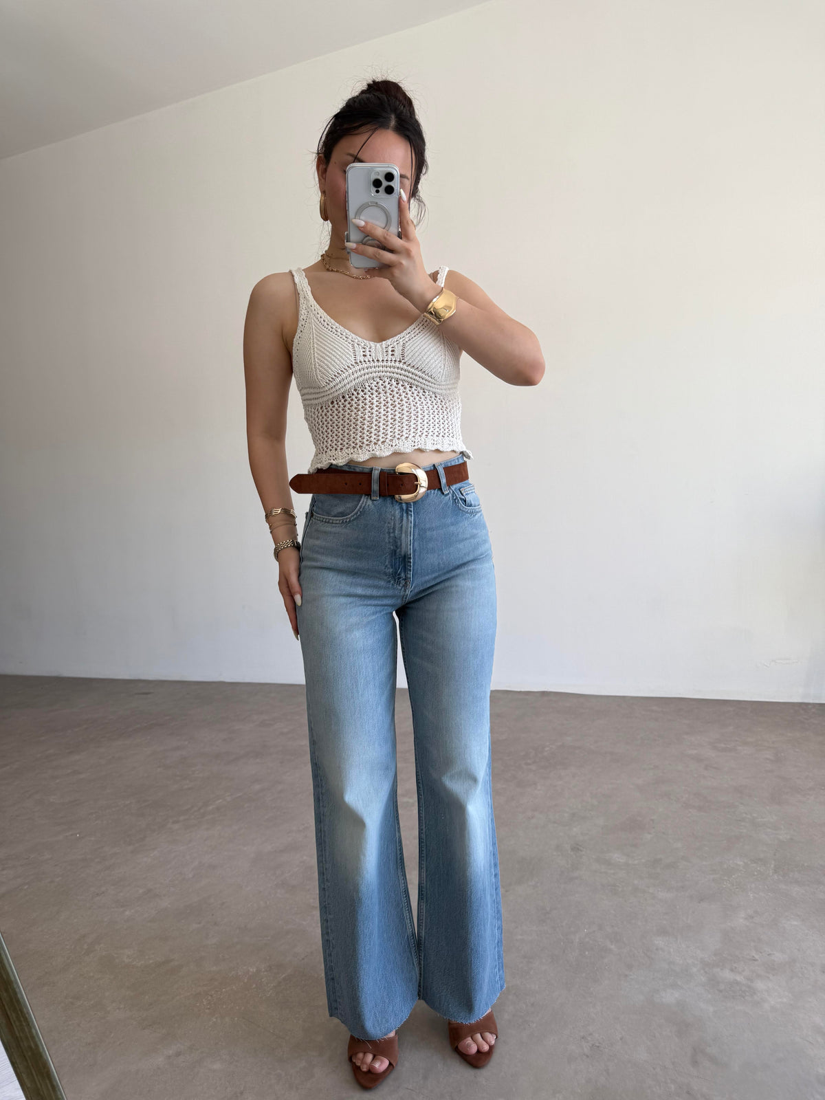 ZR Yüksek Bel Straight Fit Kesim Jean