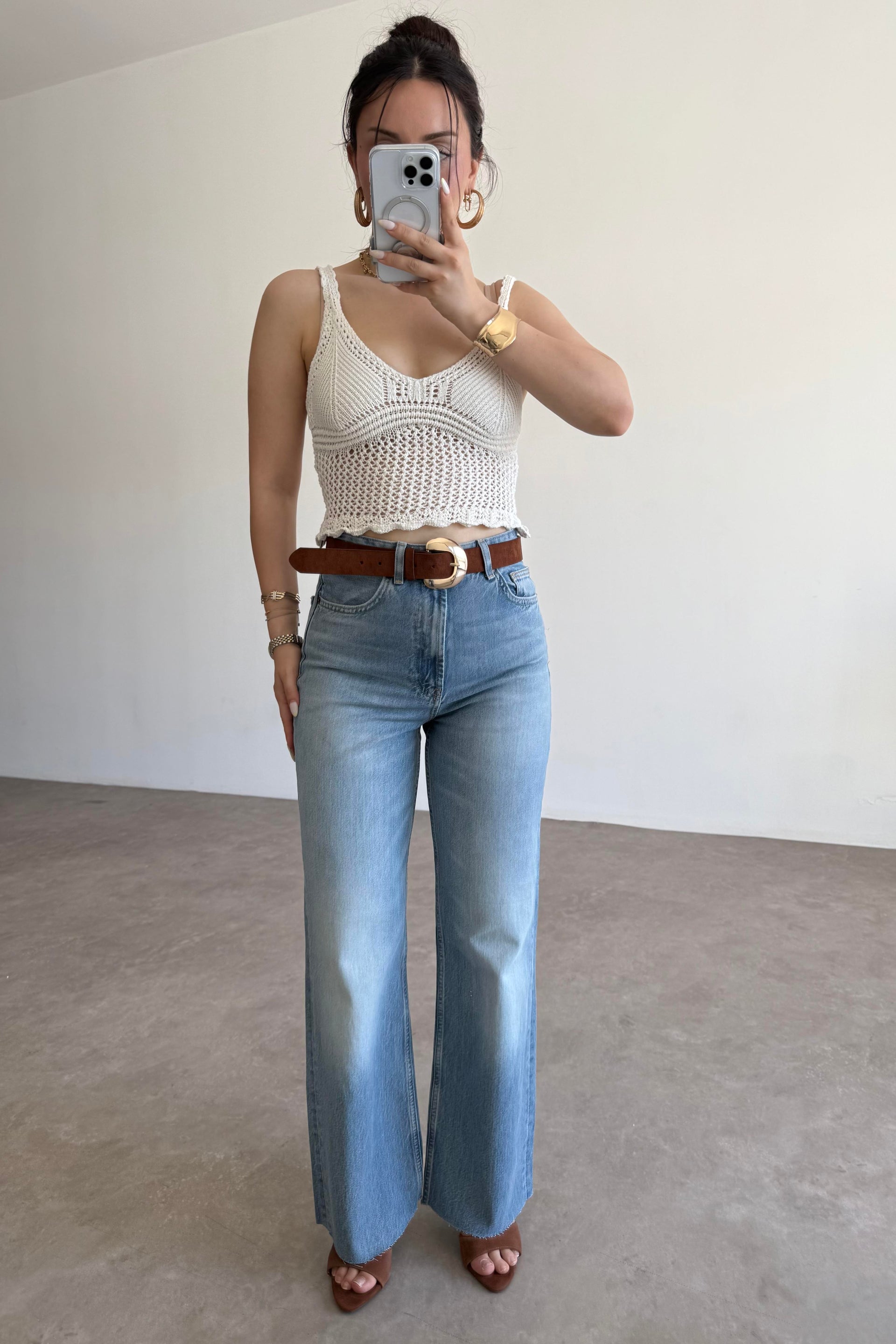 ZR Yüksek Bel Straight Fit Kesim Jean