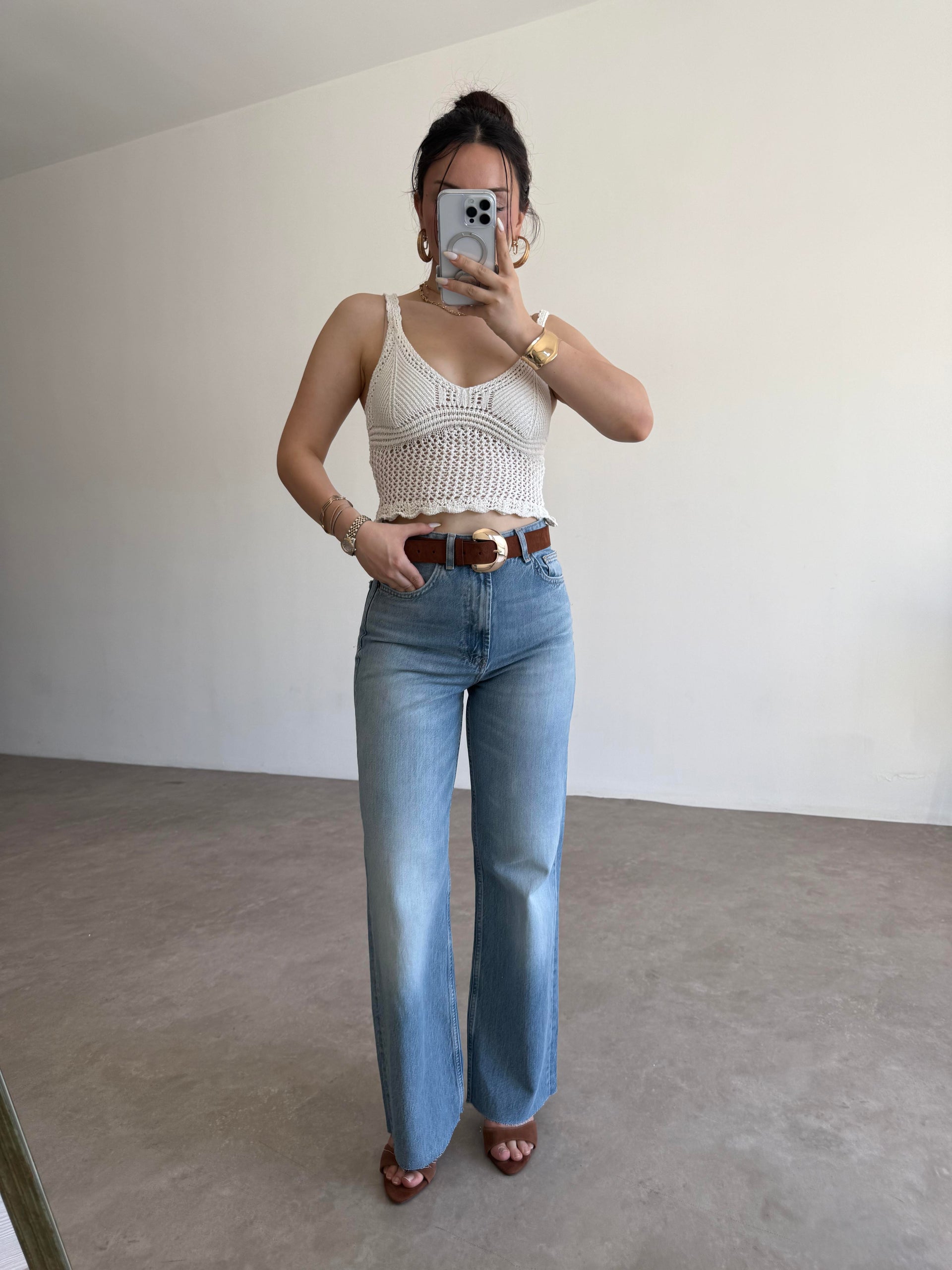 ZR Yüksek Bel Straight Fit Kesim Jean
