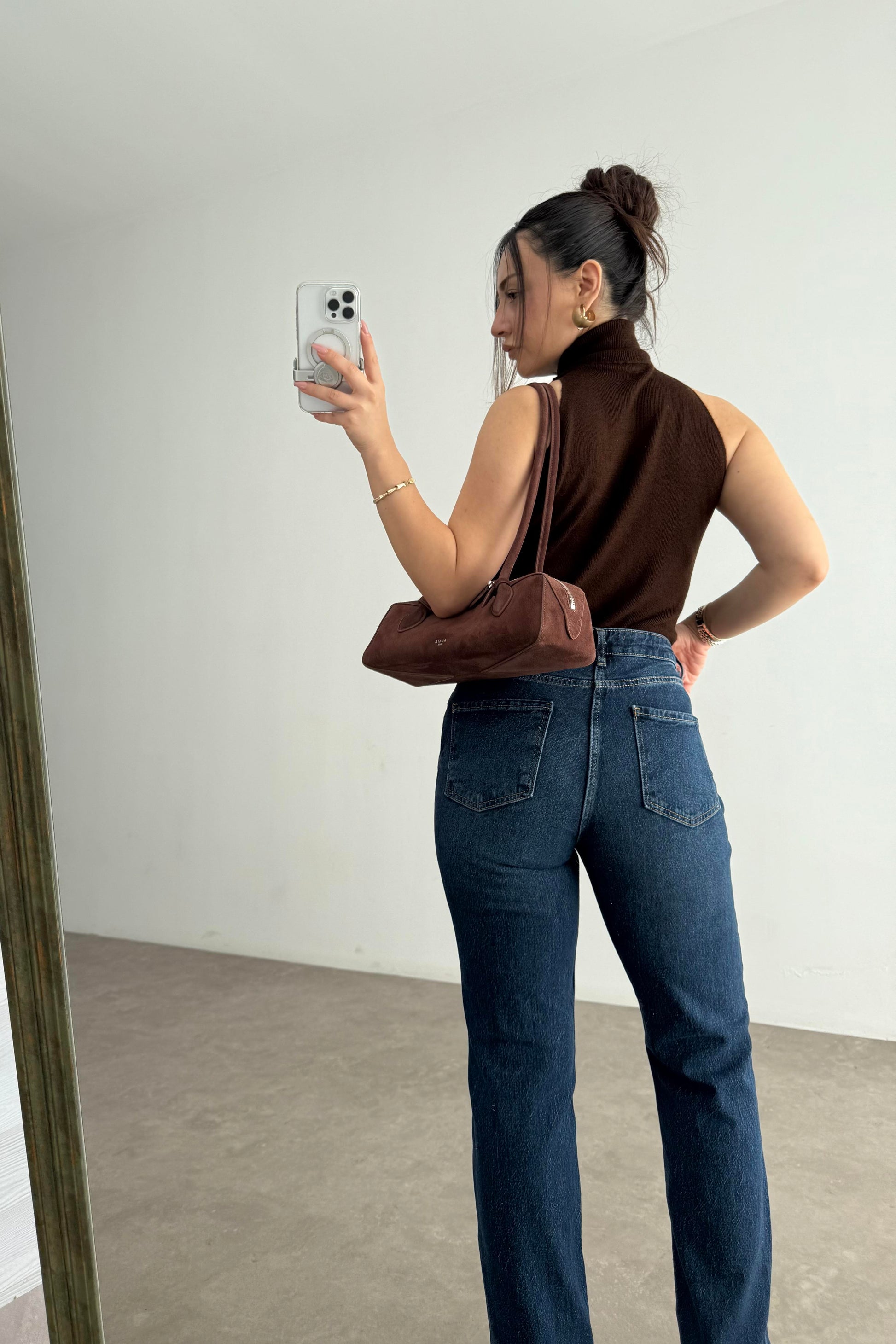Zr Yüksek Belli Slimfit Mid Blue Jean