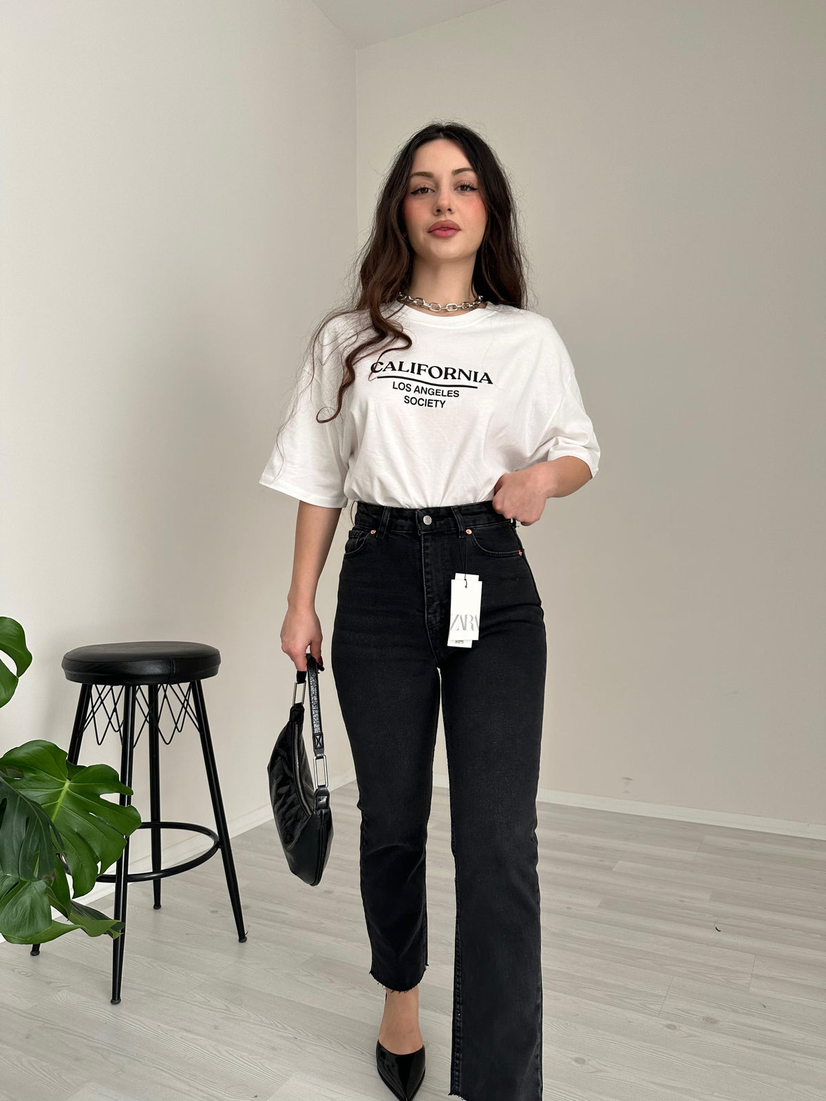 ZRA Boyfit Jean Kot Siyah