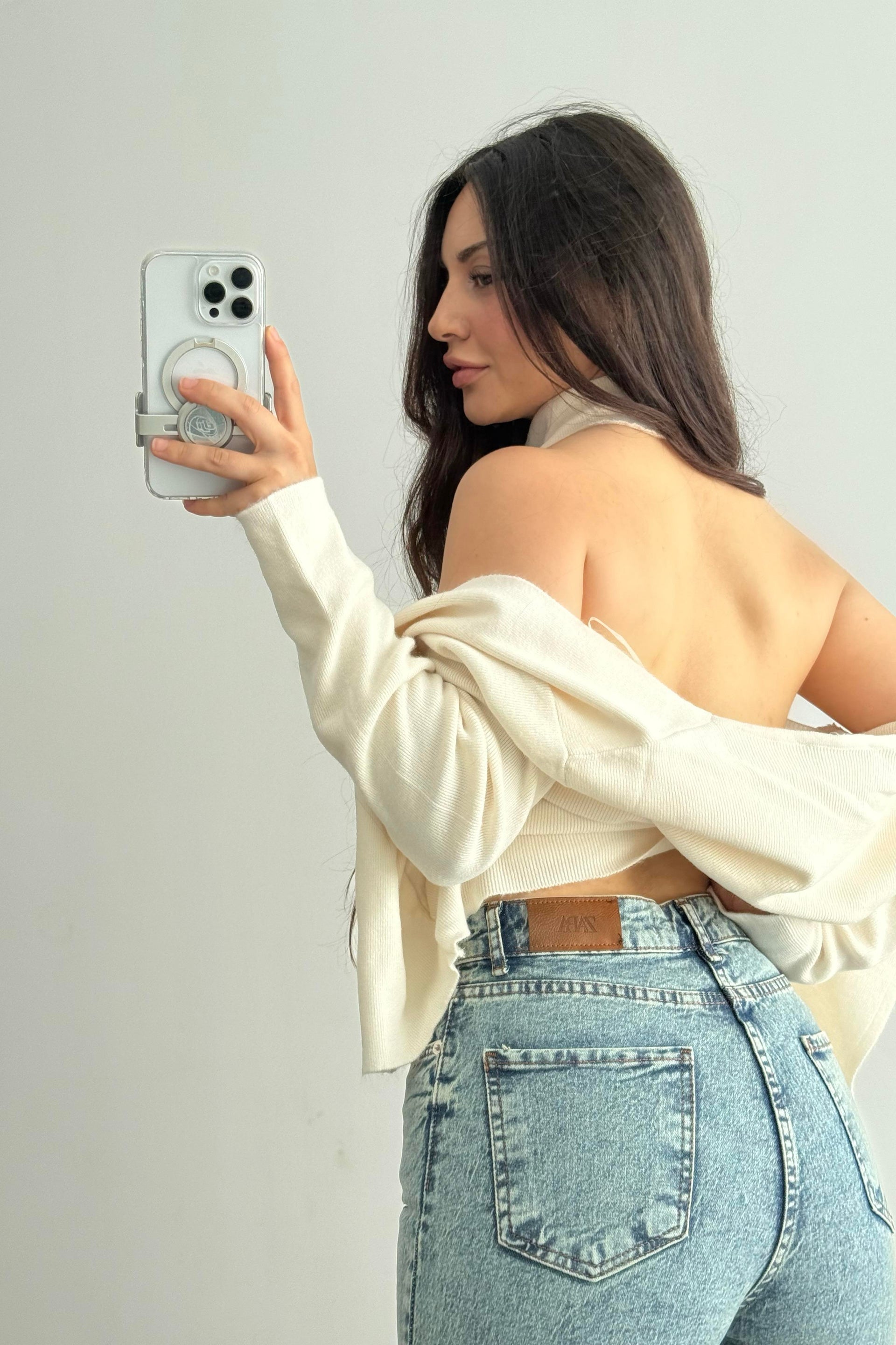 Zra Boyfit Retro Blue Jean