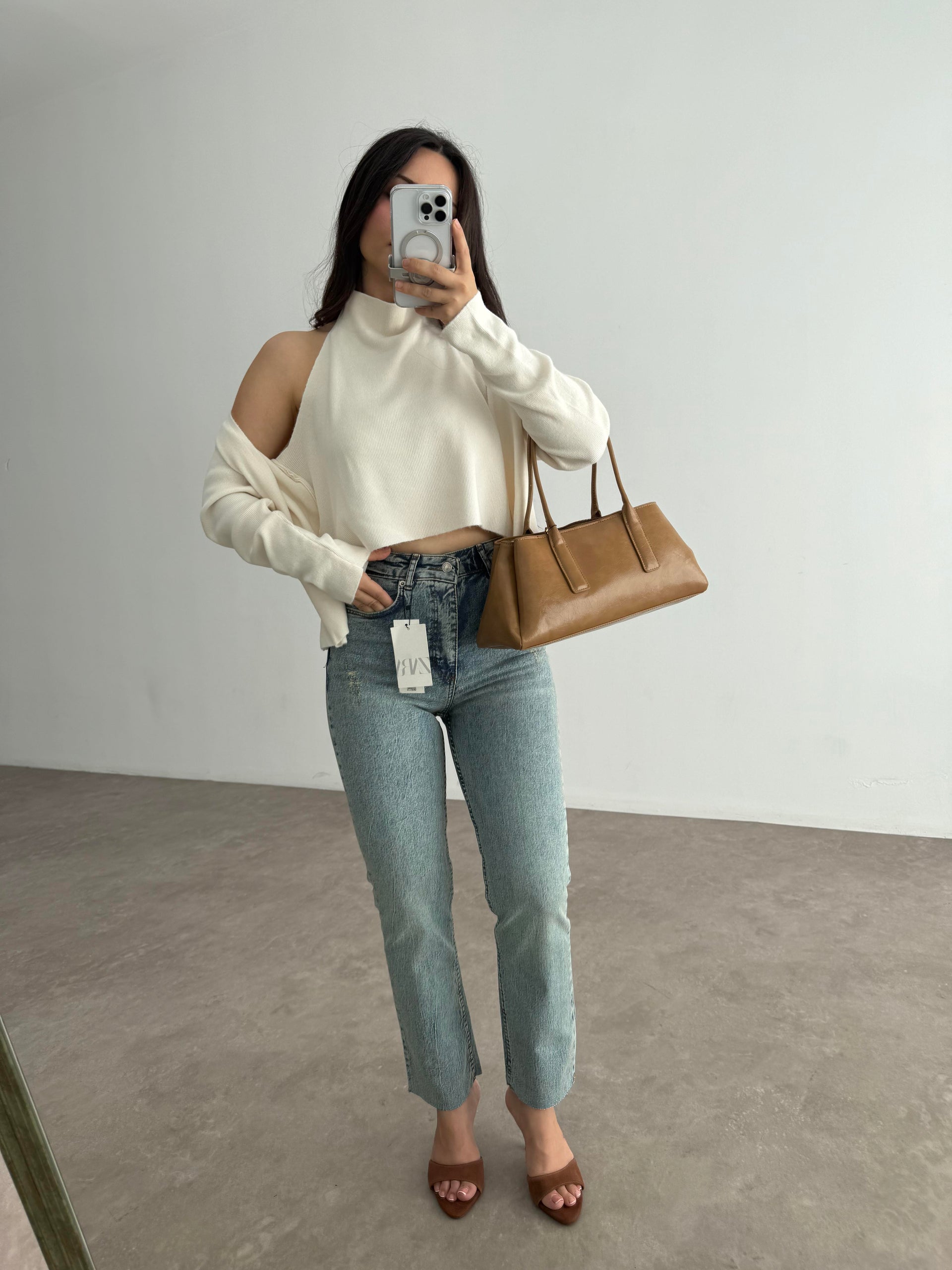 Zra Boyfit Retro Blue Jean