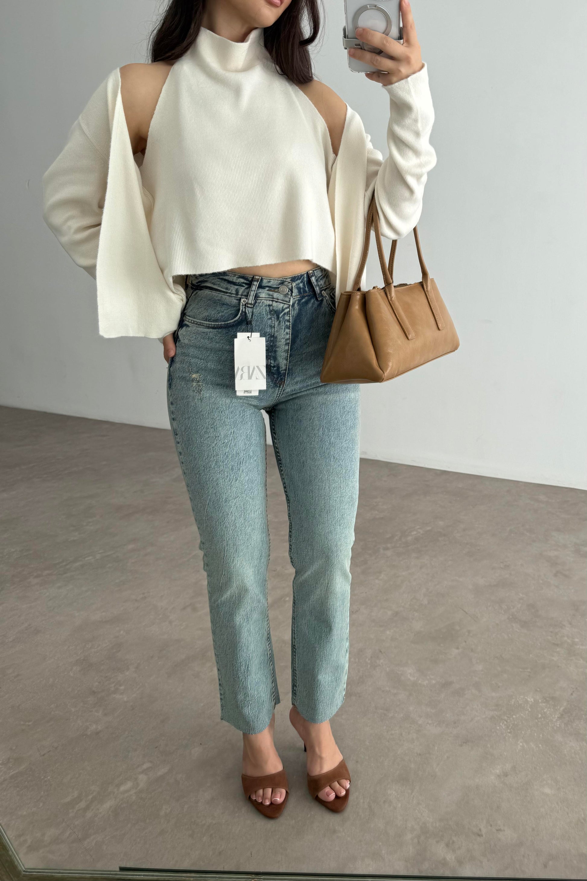 Zra Boyfit Retro Blue Jean