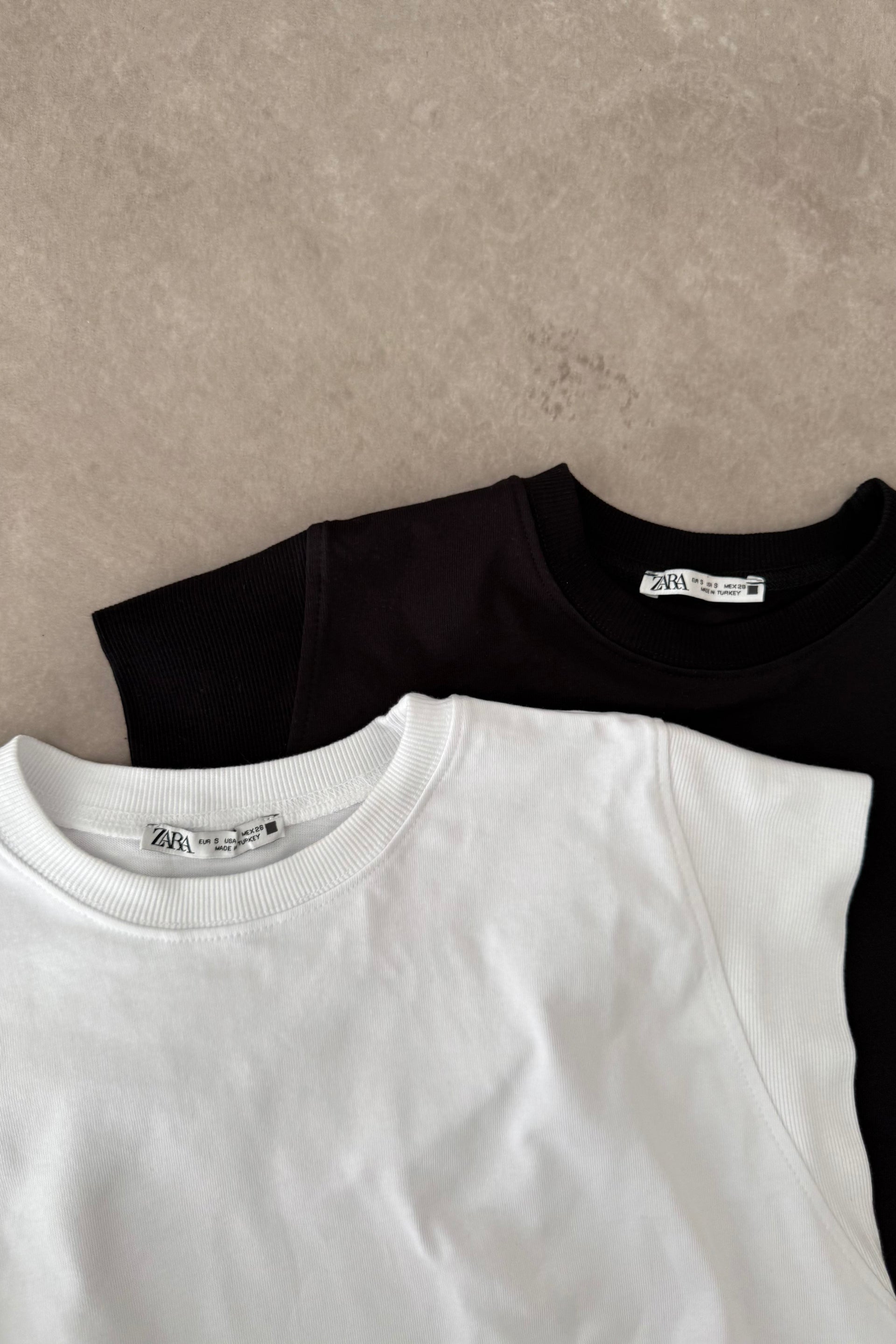Zra Dik Kollu Basic T-shirt Siyah