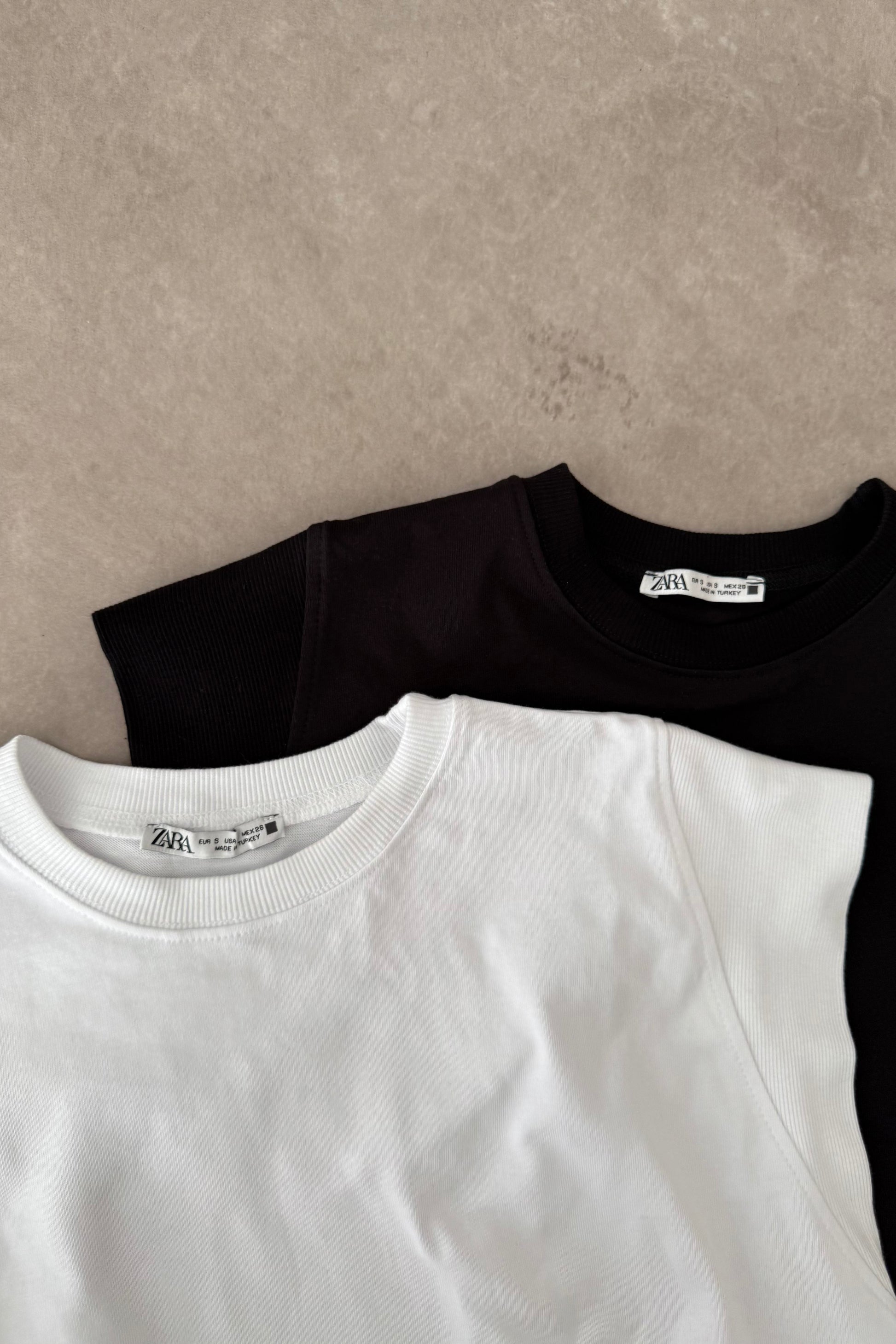 Zra Dik Kollu Basic T-shirt Siyah