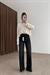 ZRA Dikişli Paça Straightleg Füme Jean